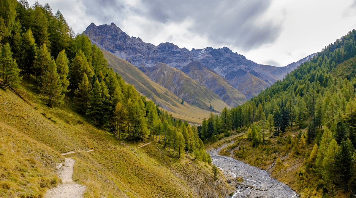 Mountains in Swiss National Park