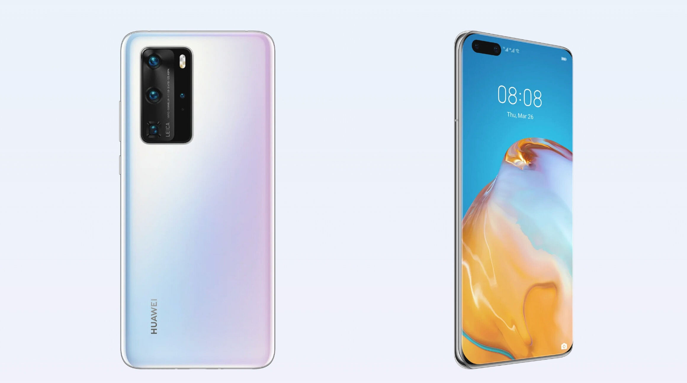 huawei p40 pro phone front and back