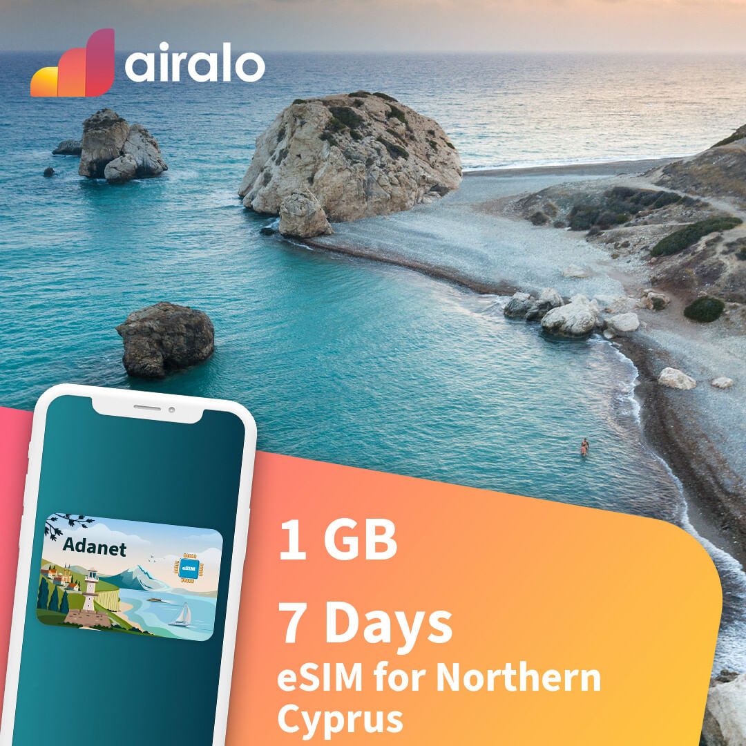 1 GB Northern Cyprus travel eSIM valid for 7 days