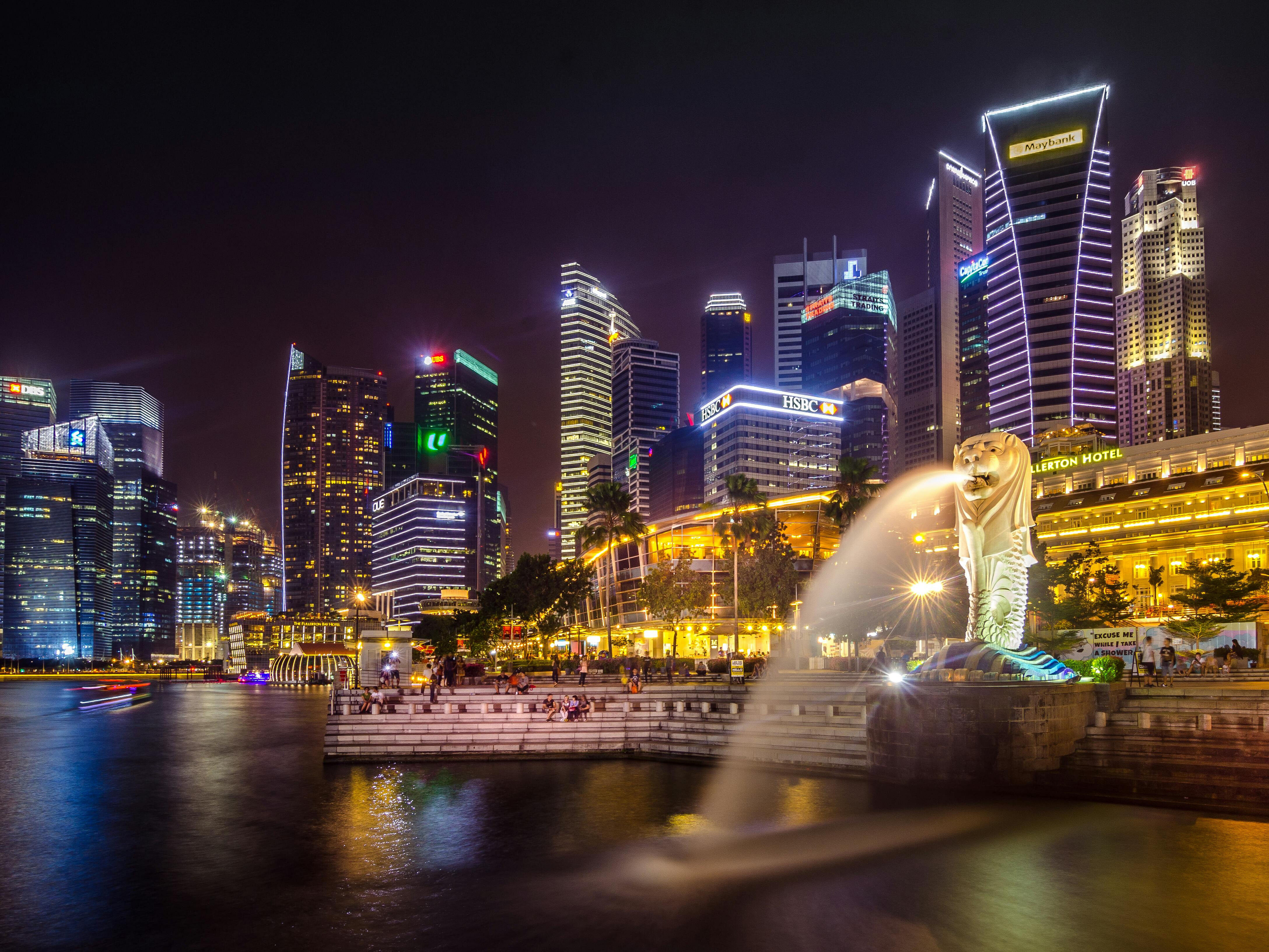 Singapore at night