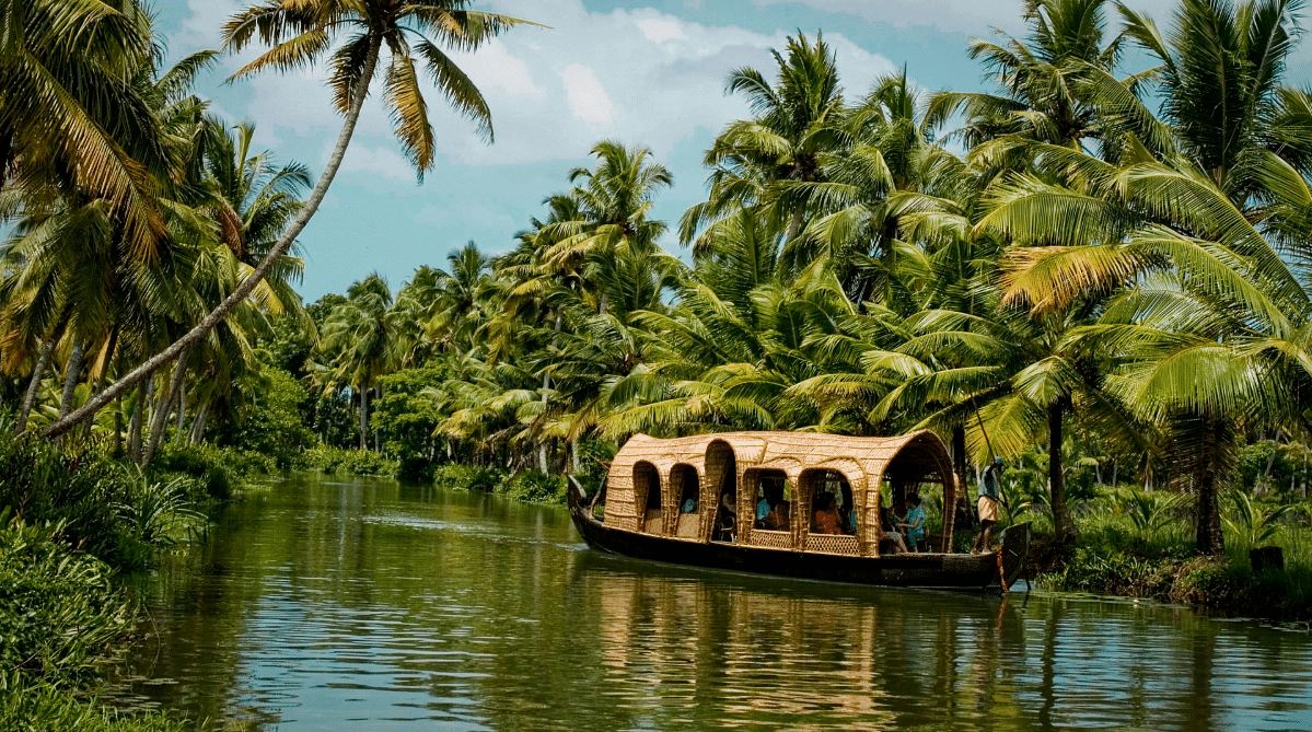 Houseboat in Kerala, India