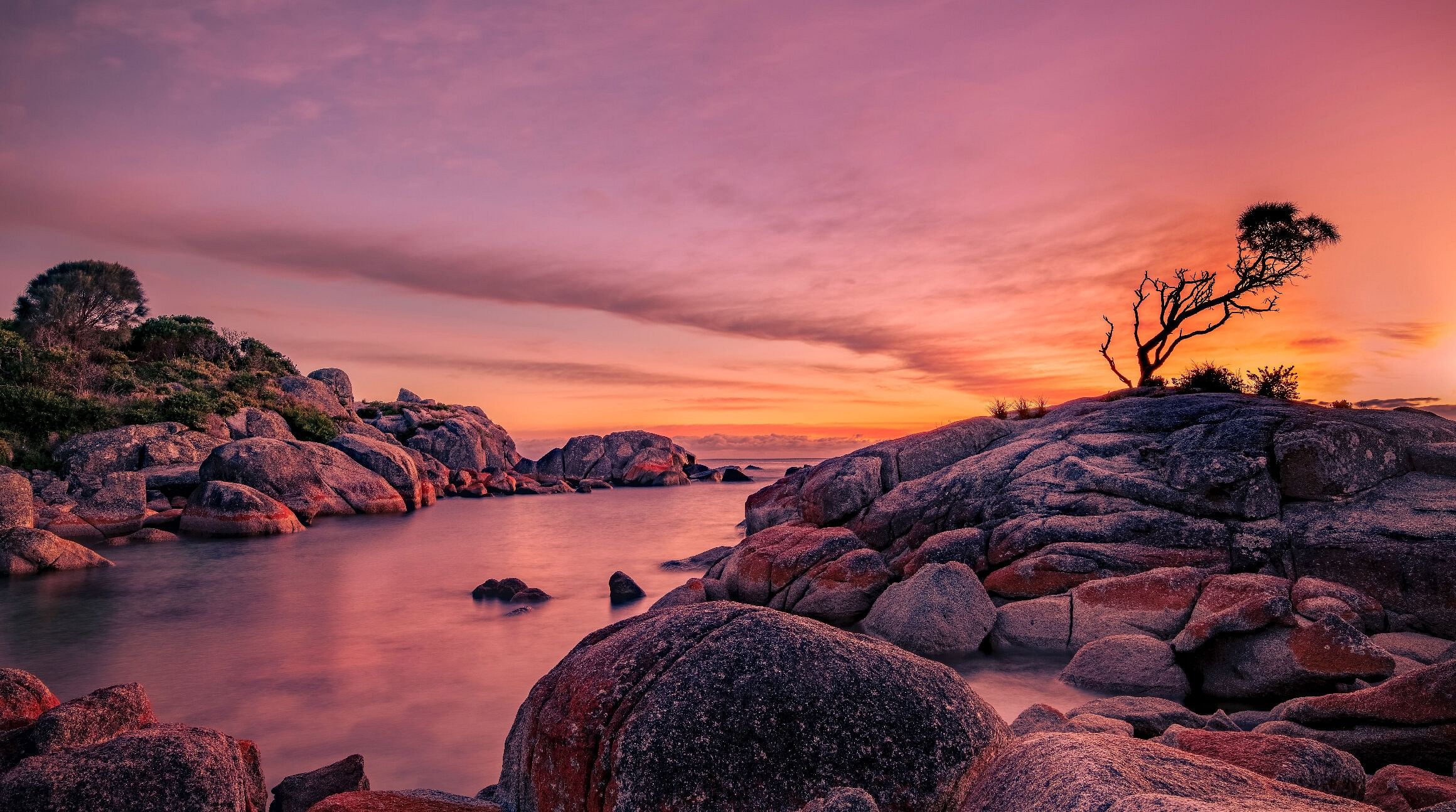 Tasmania at sunset