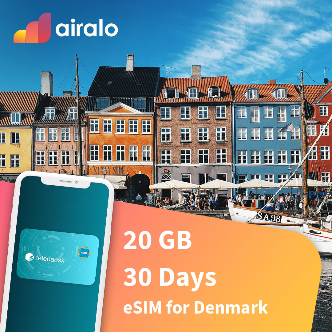 20 GB Denmark travel eSIM valid for 30 days