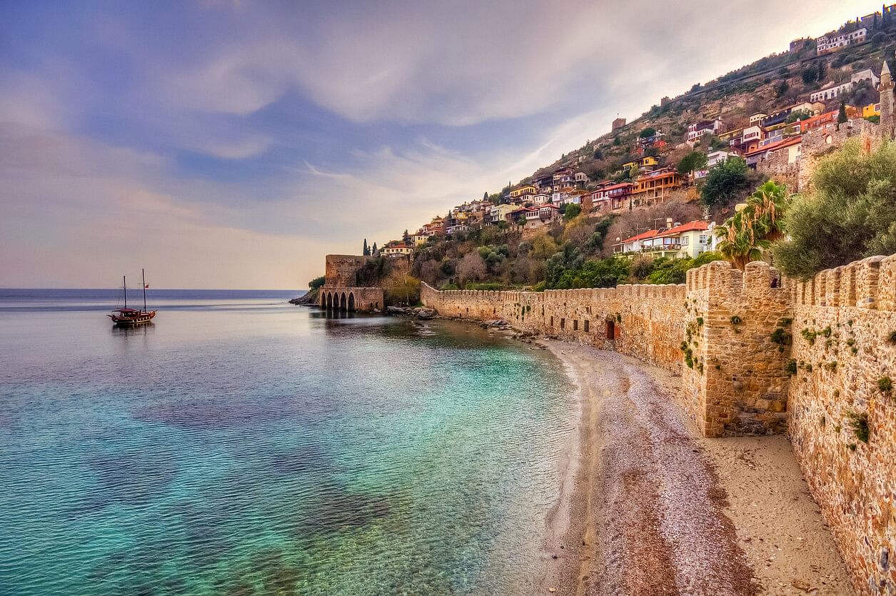 Die Burg von Alanya in der Türkei