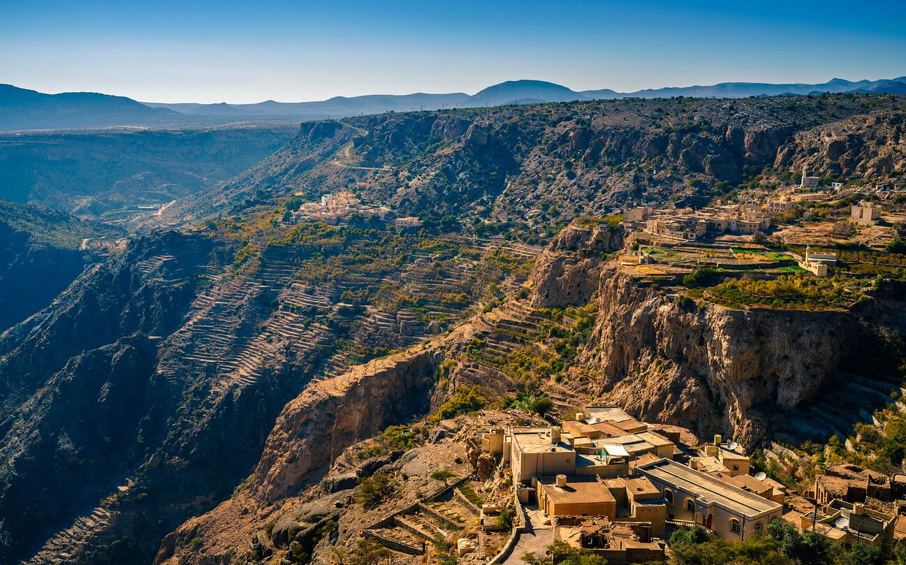 Aussicht auf bei einer Oman-Reise