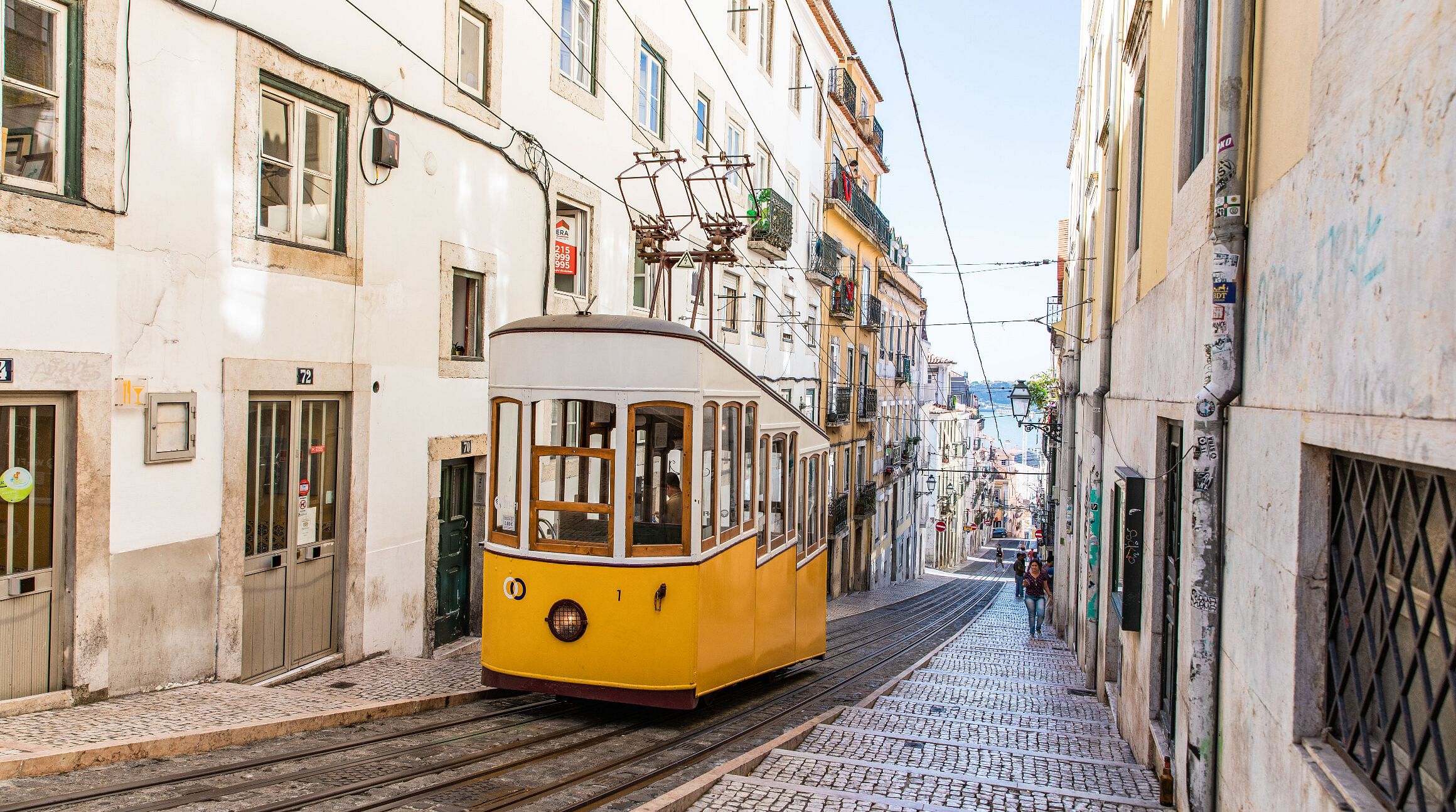 Tram in Lisbon, Portugal