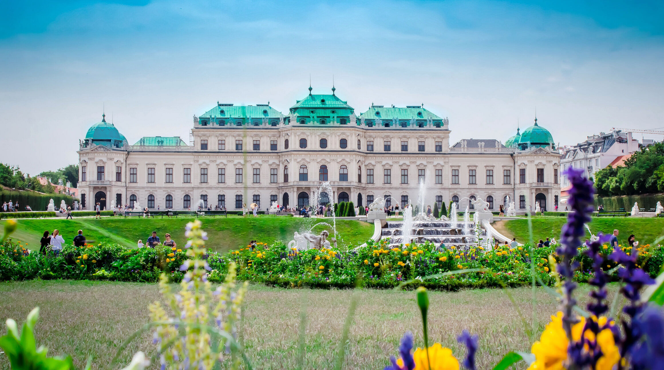 Palace and gardens in Vienna, Austria