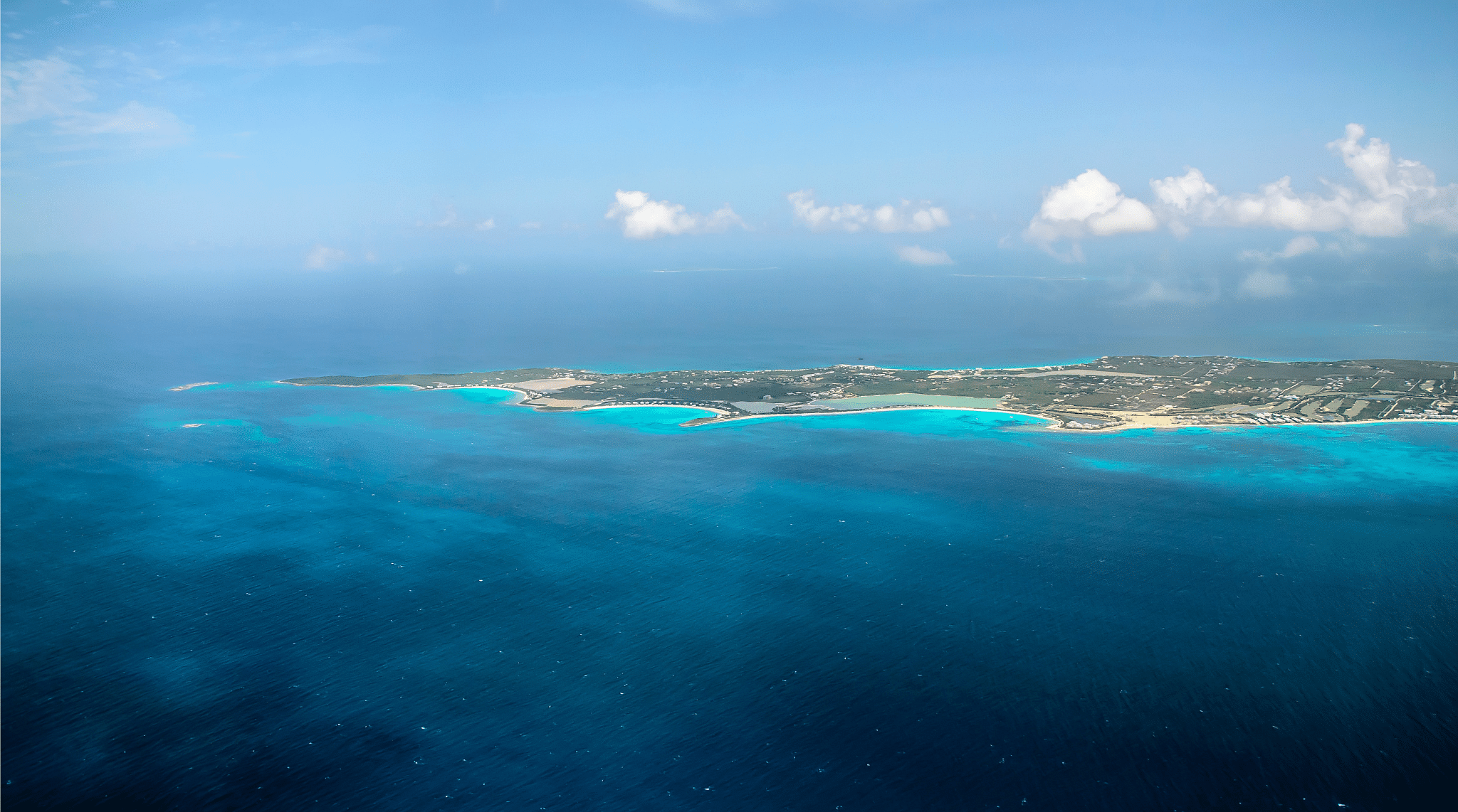 صورة من فوق جزر الكاريبي