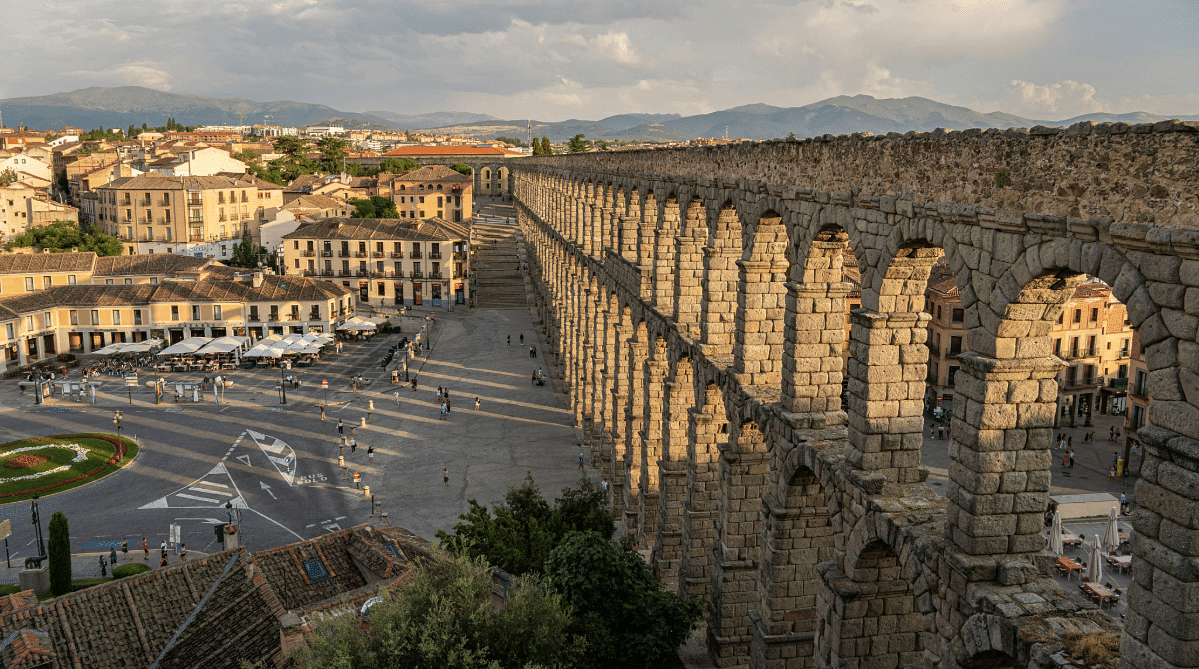 Roman Aqueduct of Segovia, Spain
