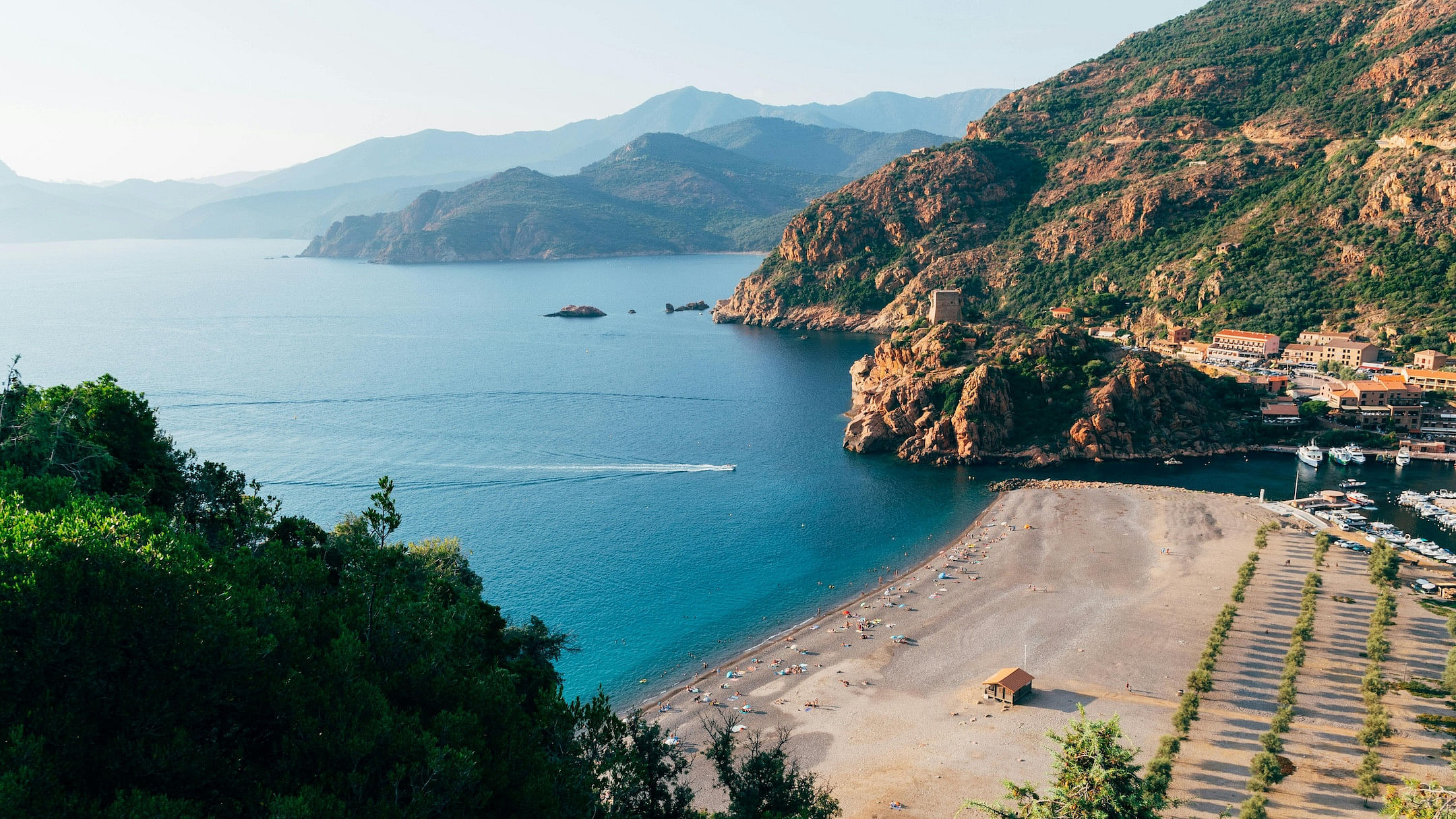 A beautiful ocean view in Corsica, France