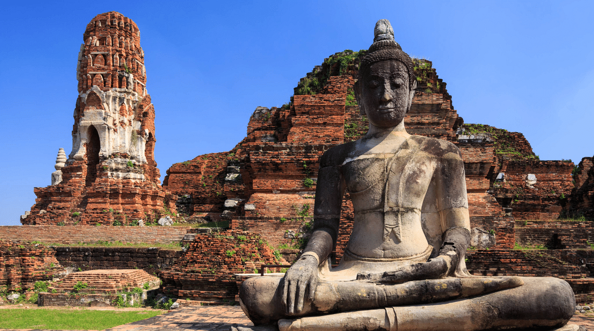 Ancient statue in Ayutthaya, Thailand