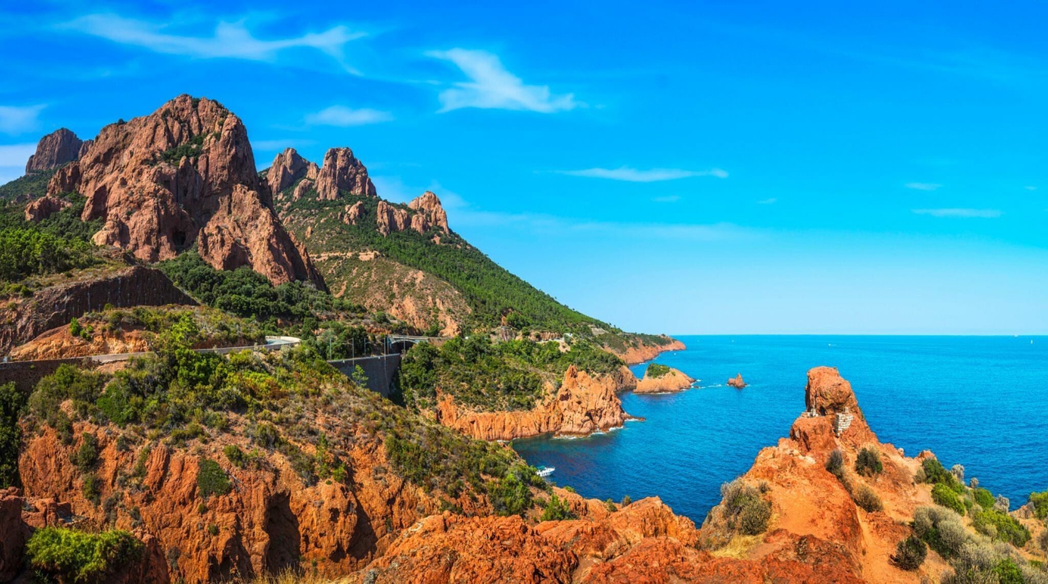 voyage en france Le Massif de l'Estérel, dans le Var