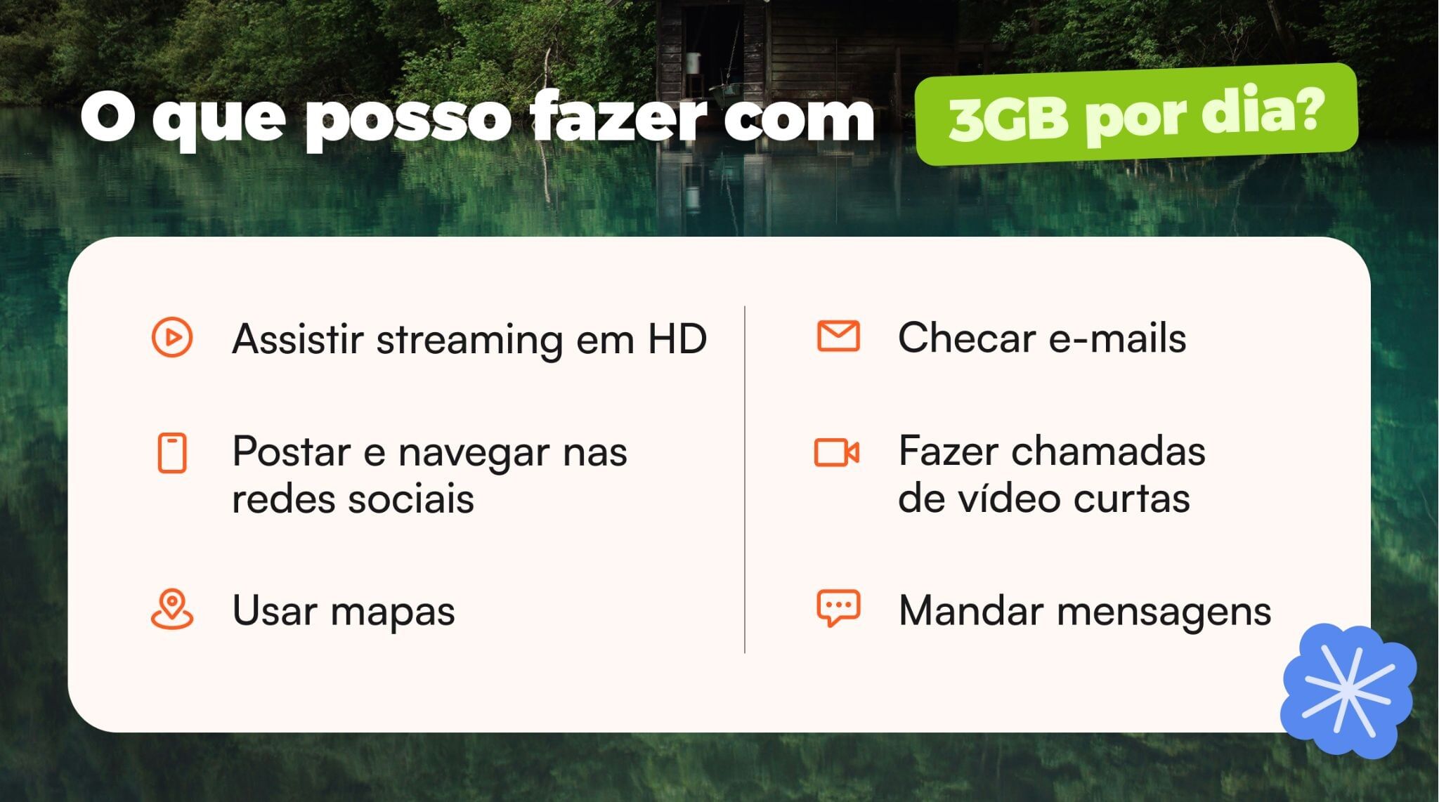 o que fazer com 3gb por dia