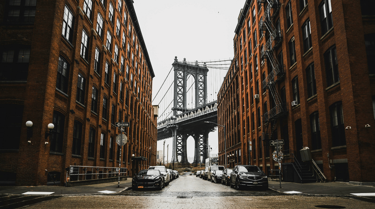 View of the Brooklyn Bridge from DUMBO, New York City
