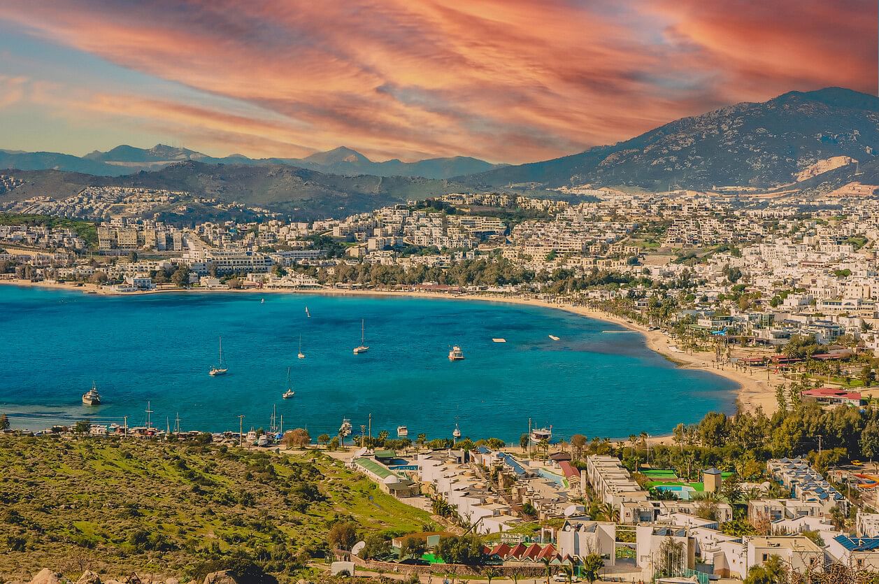 April-Wetter in Bodrum in der Türkei