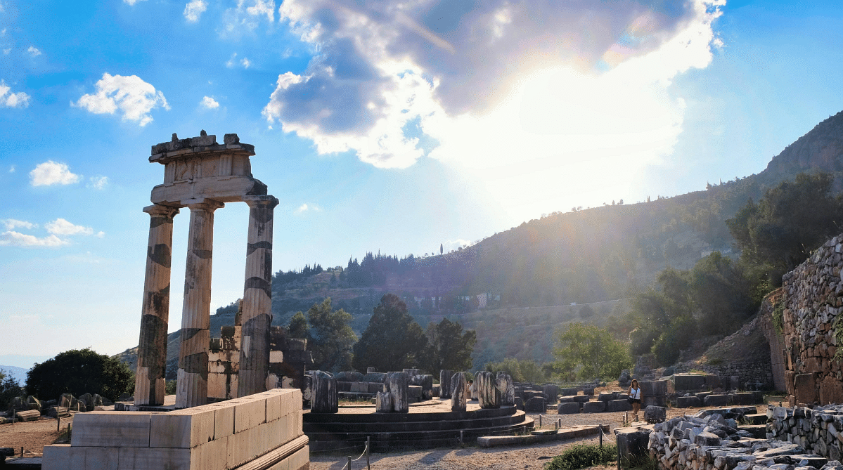 Ruins in Delphi, Greece
