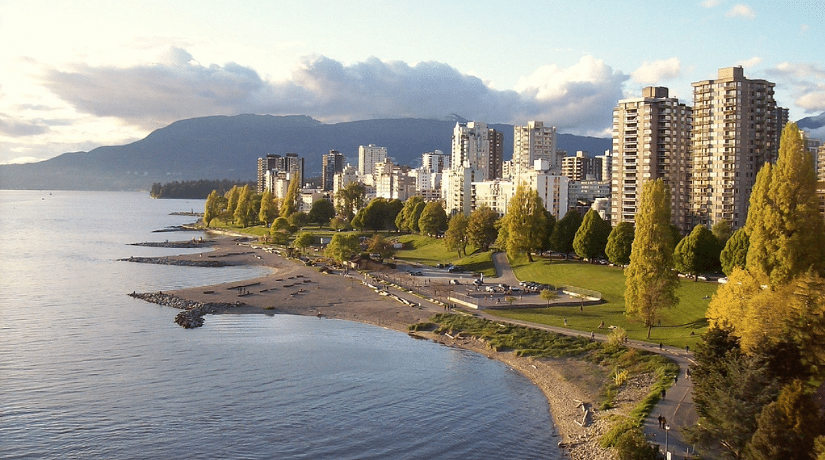 Sunset Beach in Vancouver, Canada