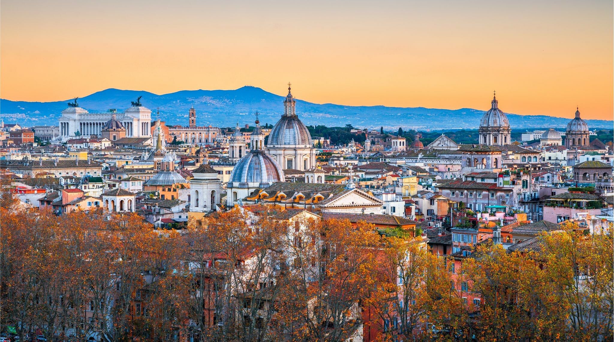 Roma, Itália, durante o Outono