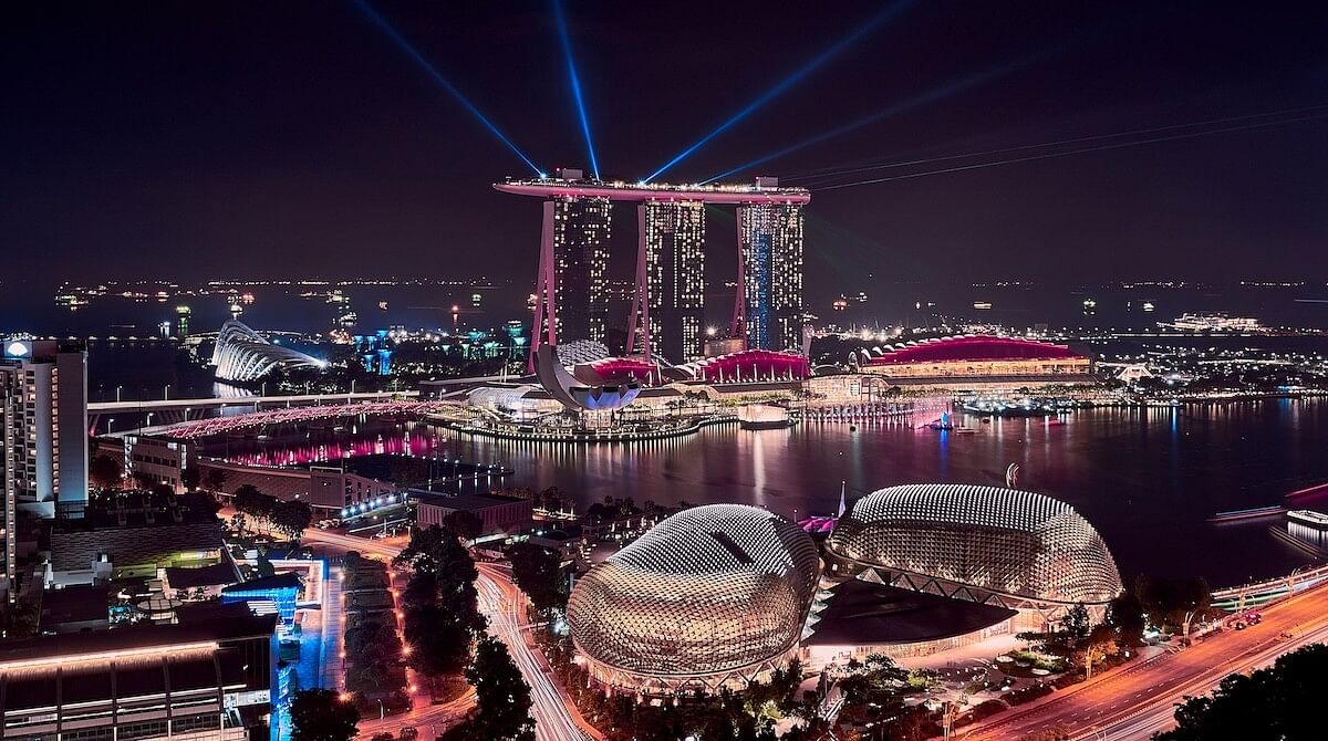 シンガポールの夜景