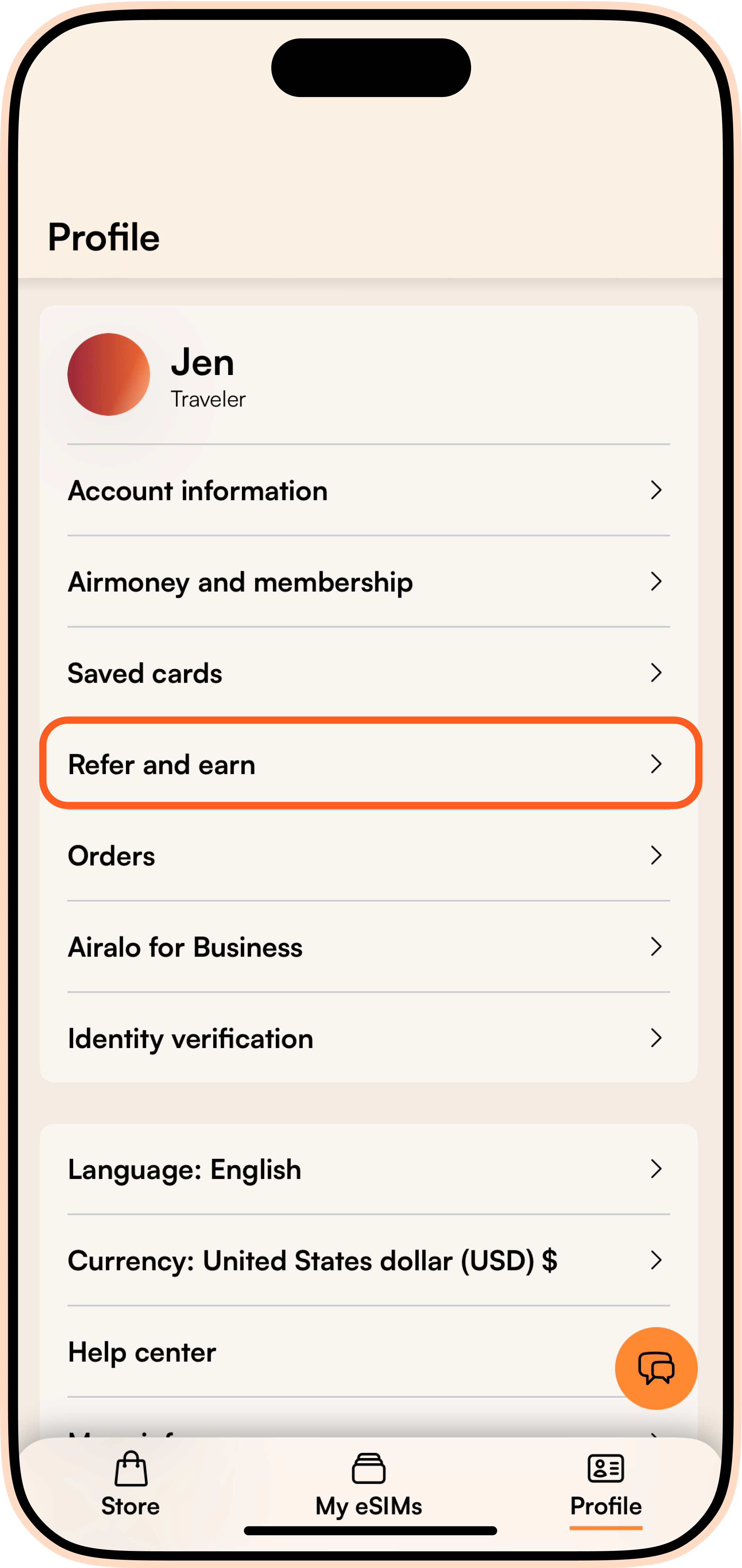Step 1: Access Your Referral Code