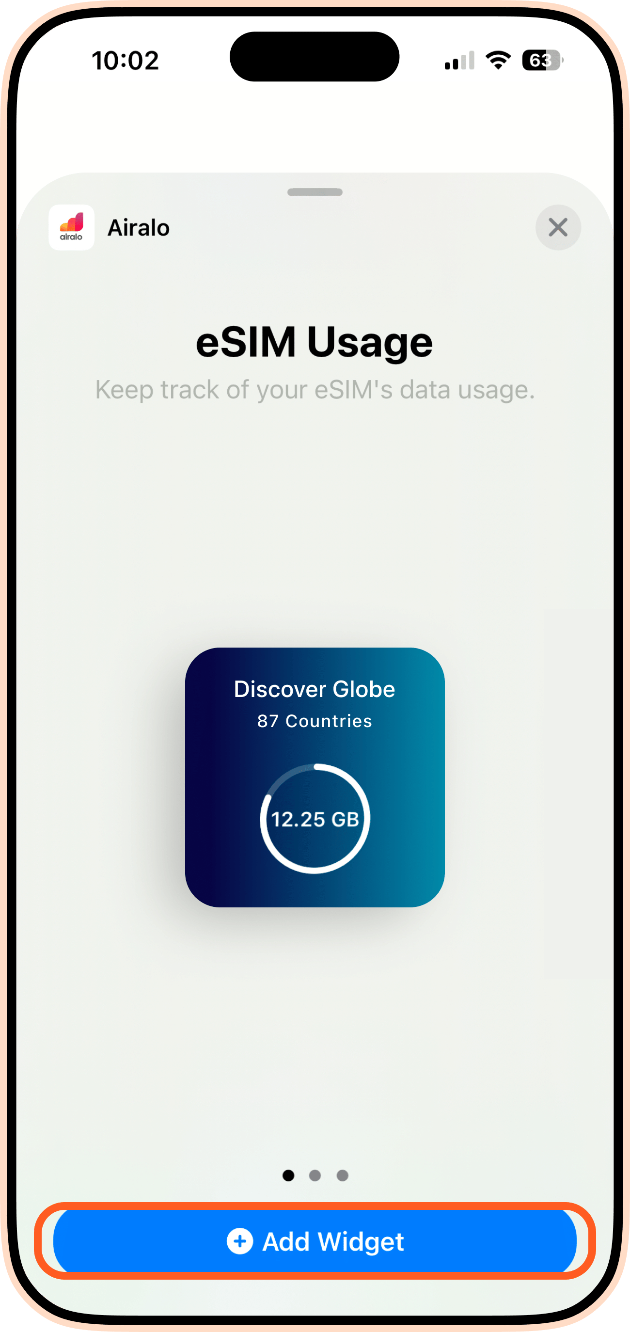 Widget iPhone