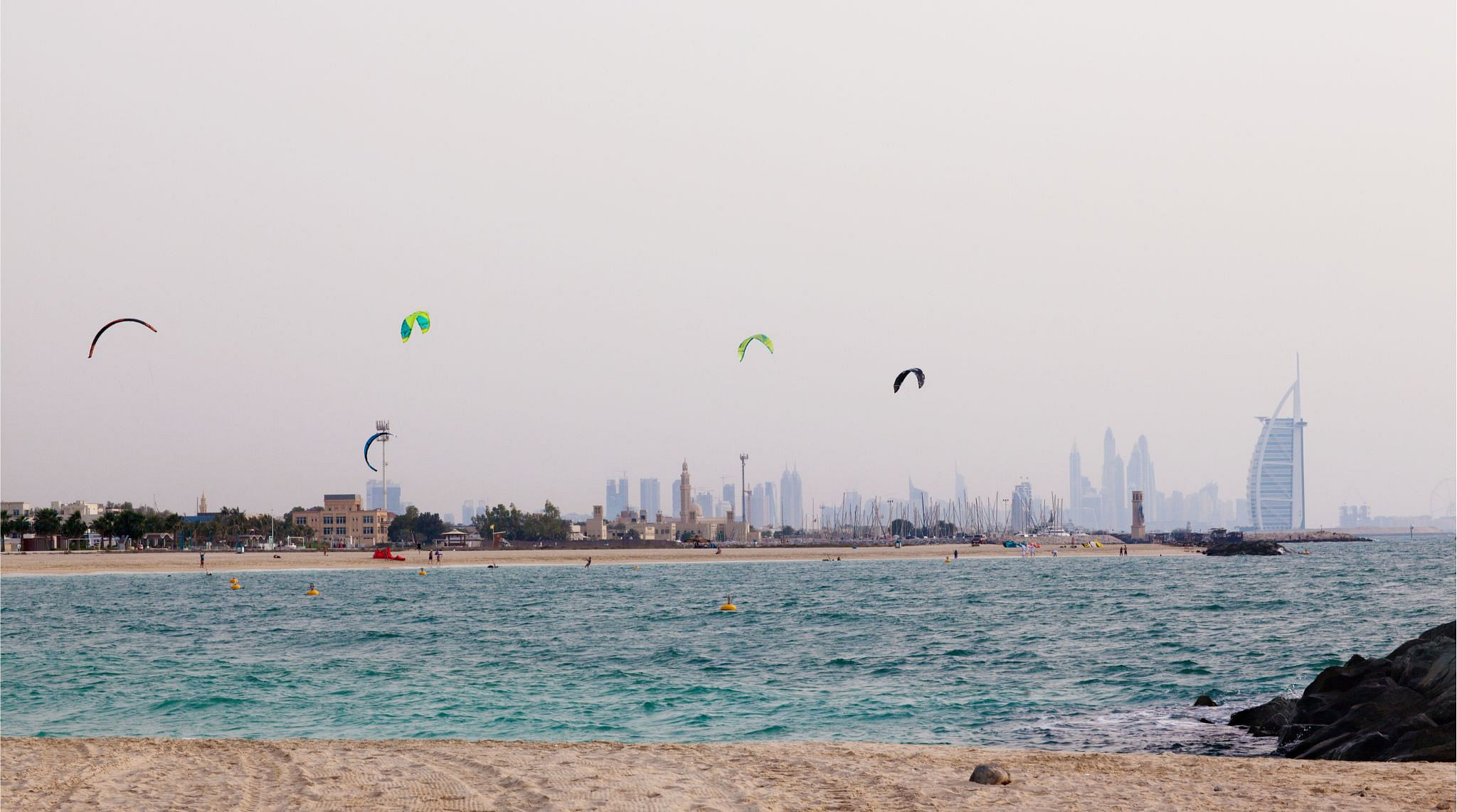 The beautiful Kite Beach in Dubai