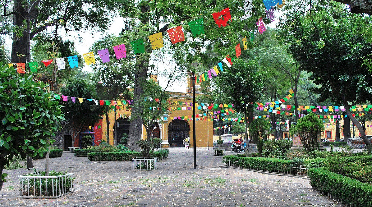 Square in Coyoacán, Mexico City