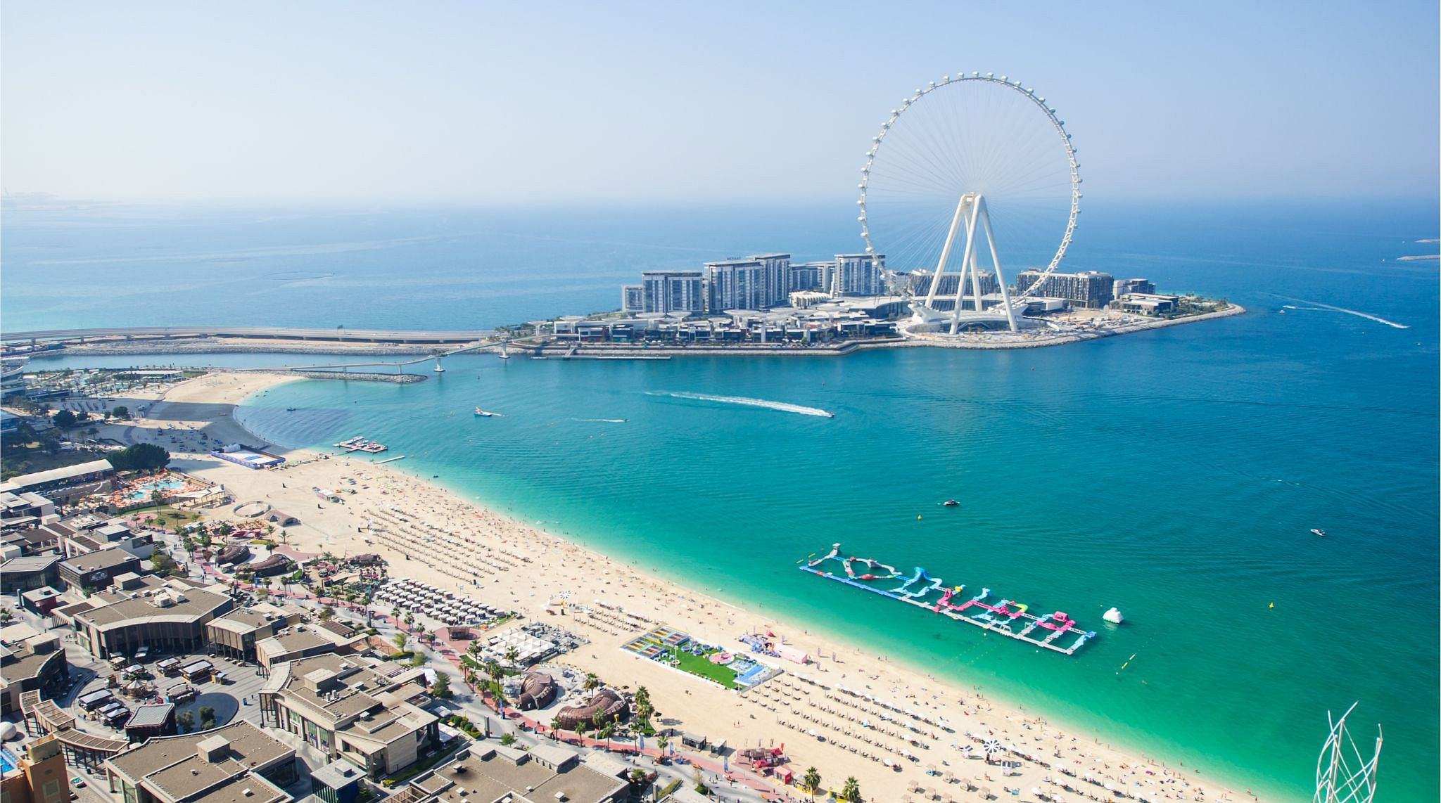 Dubai Eye and Bluewater island in Dubai