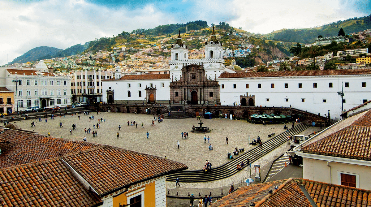 Plaza in Quito, Ecuador