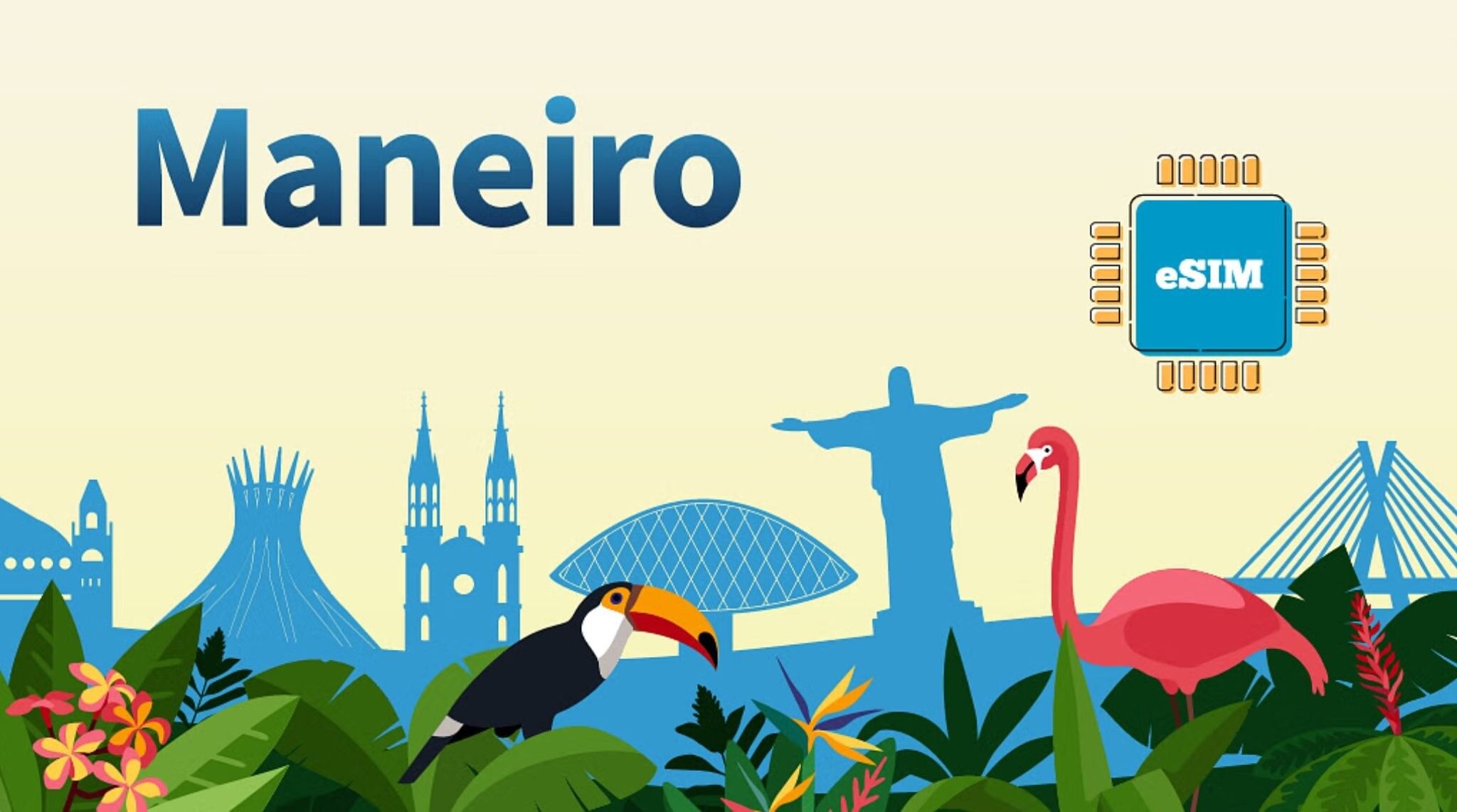 visuel des forfaits eSIM Brésil d’Airalo