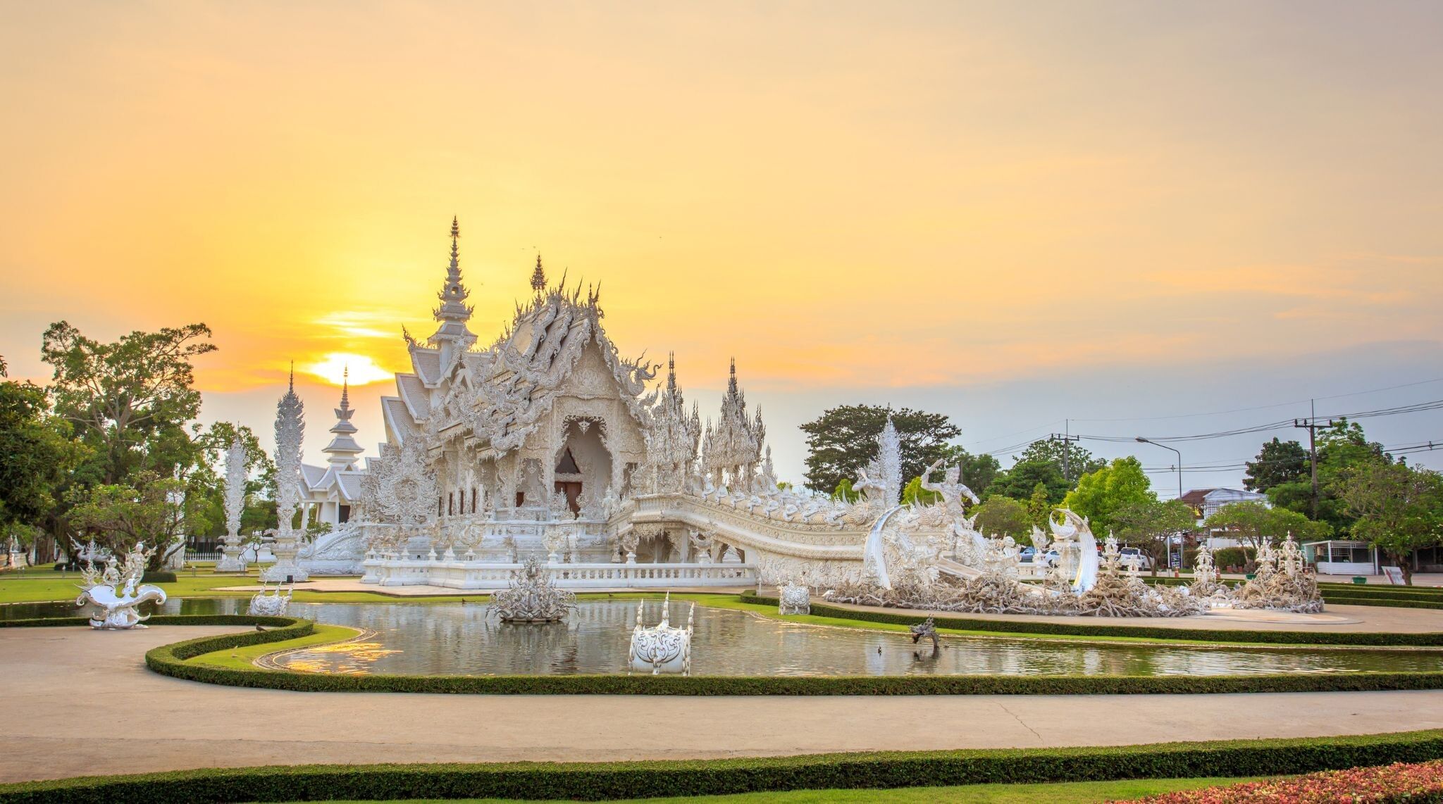 temple blanc de chiang rai thailande