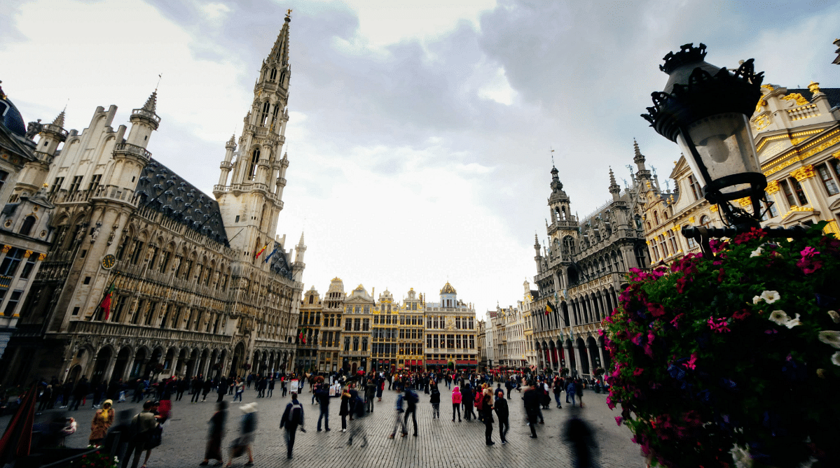 Plaza in Brussels, Belgium