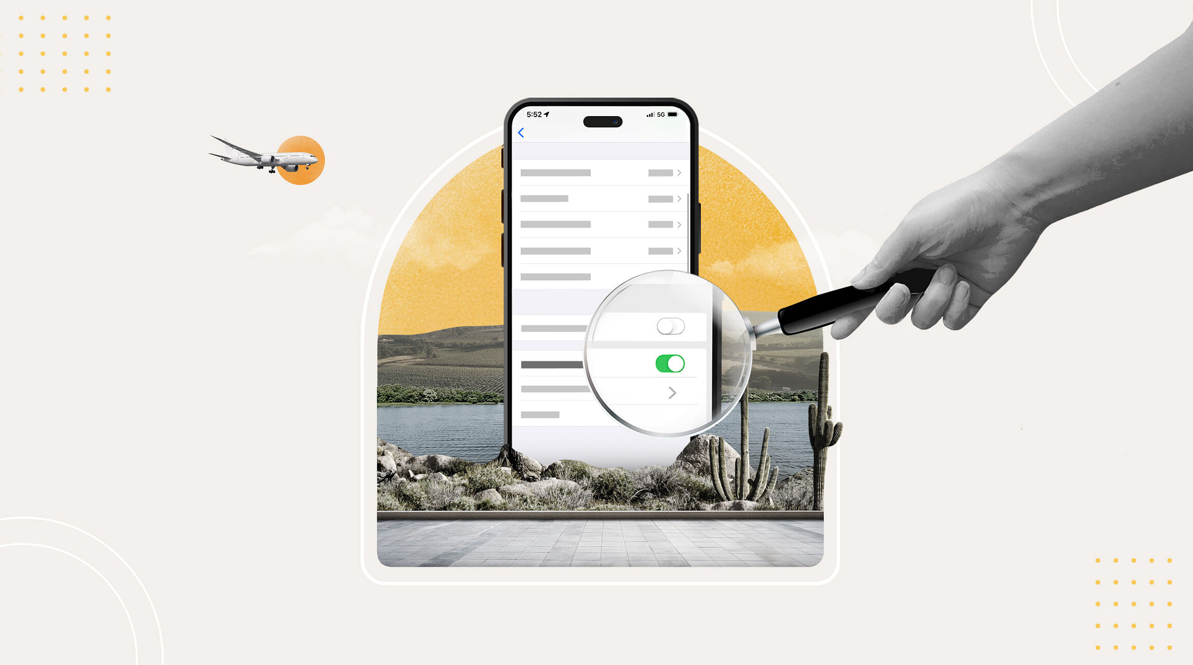 visuel representant le roaming, ou l'itinerance, pour les voyageurs et leur forfait mobile
