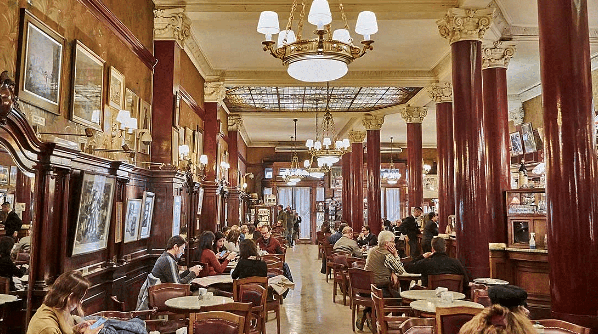 Cafe Tortoni en Buenos Aires, Argentina