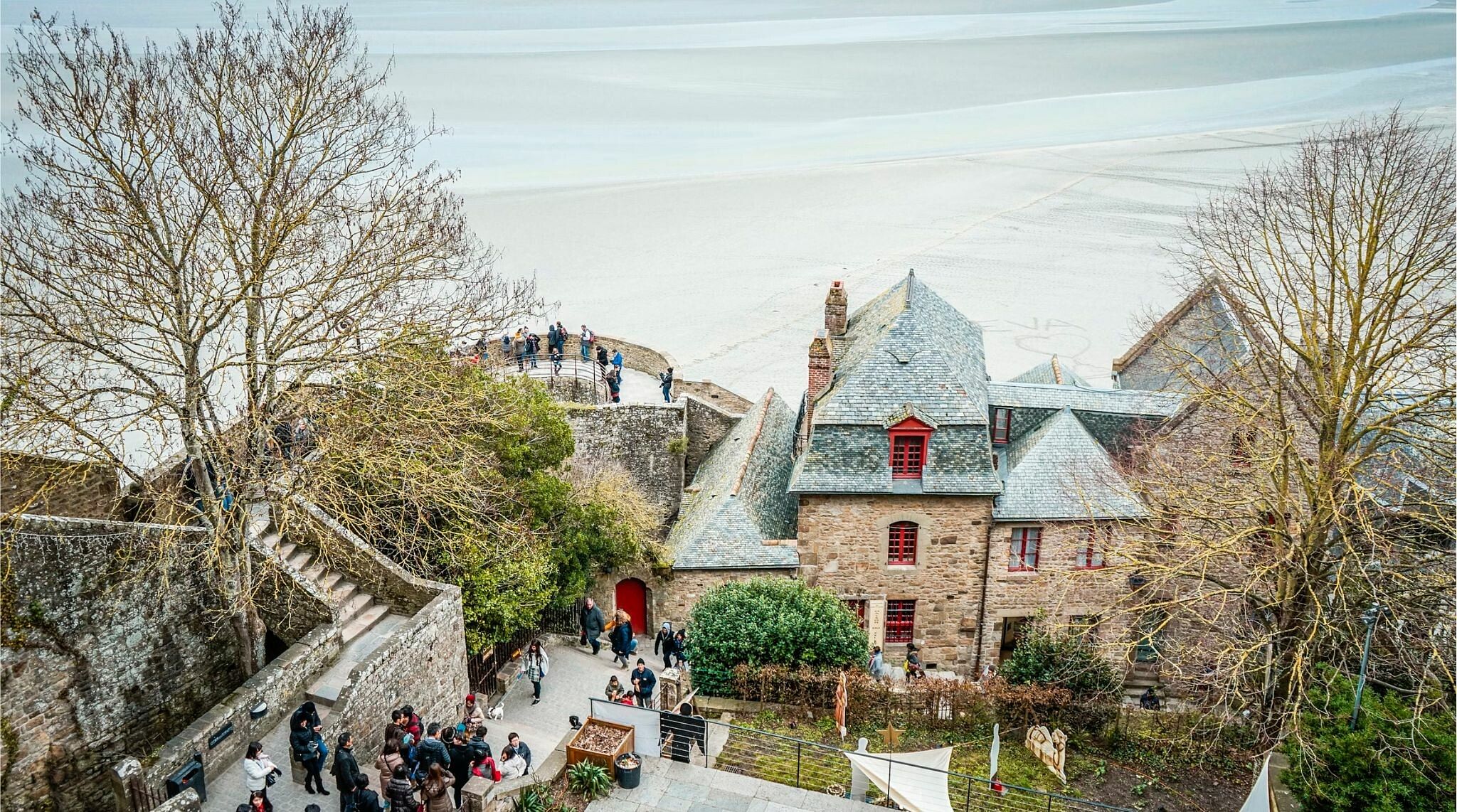 Mont-Saint-Michel Abbey, em Normandia