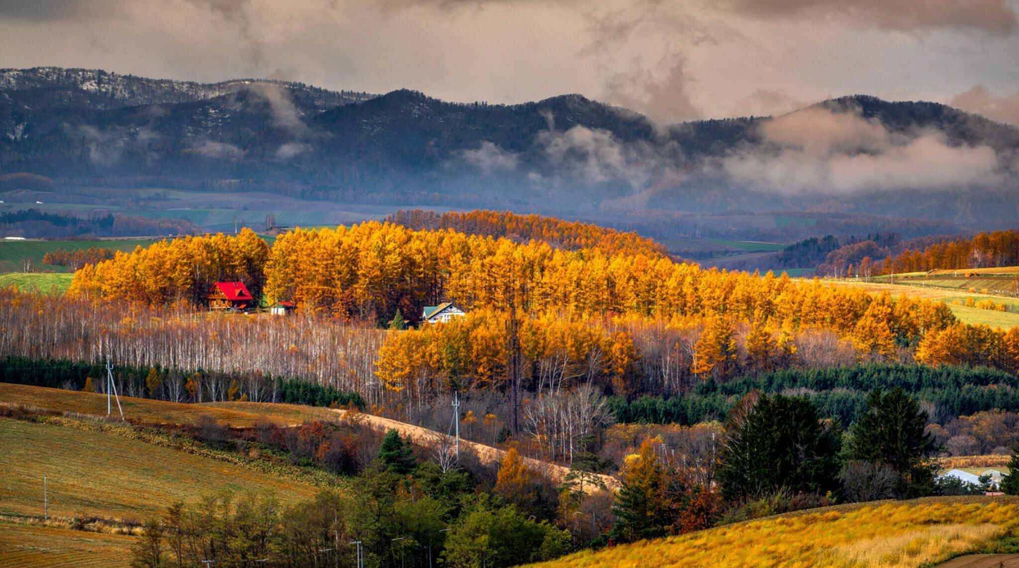 endroits peu touristiques au japon : Biei, Hokkaido, Japon 