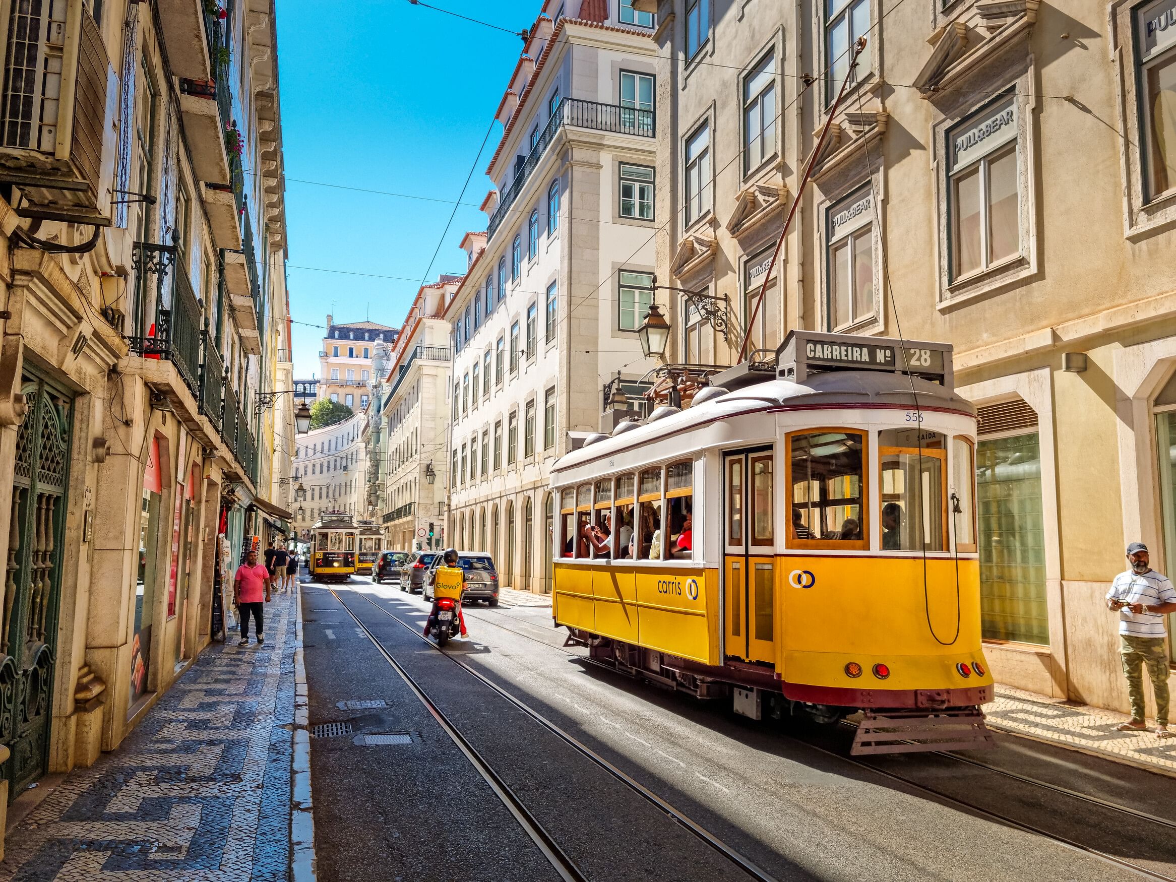 Tram in Lisbon, Portugal