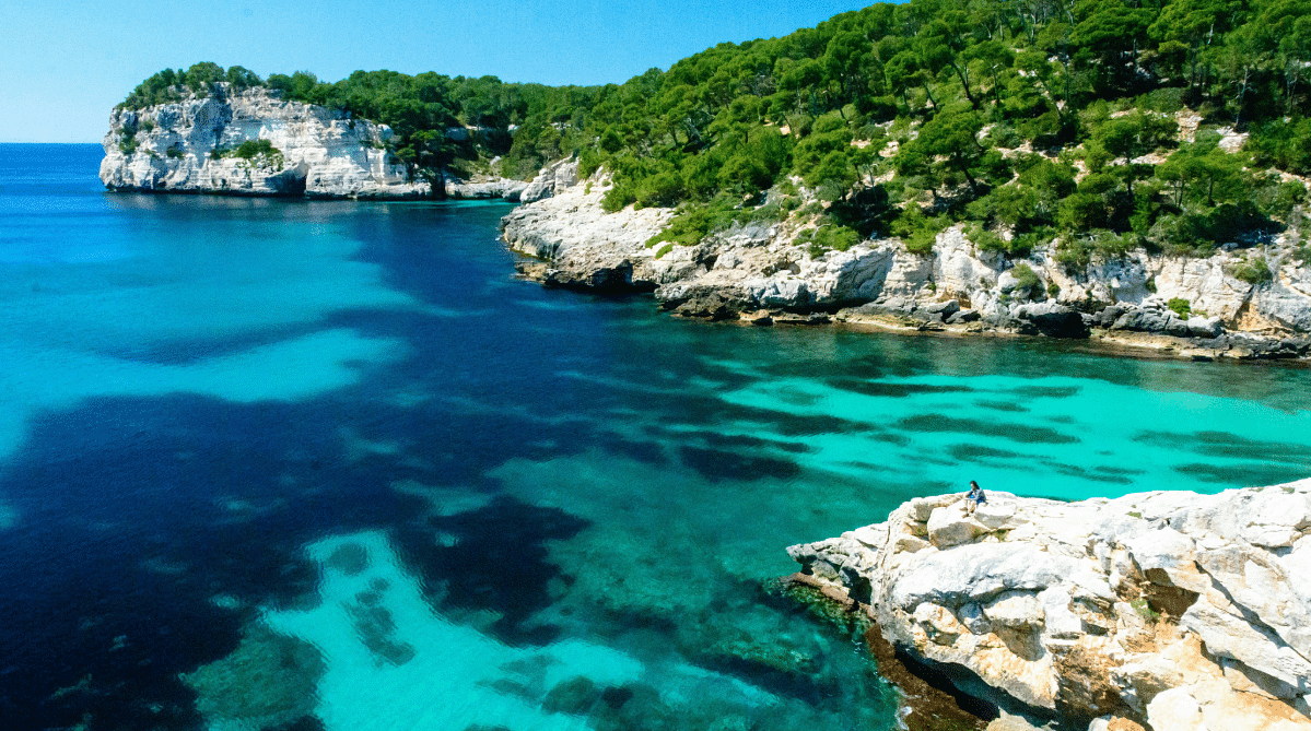 Cove in Menorca, Spain