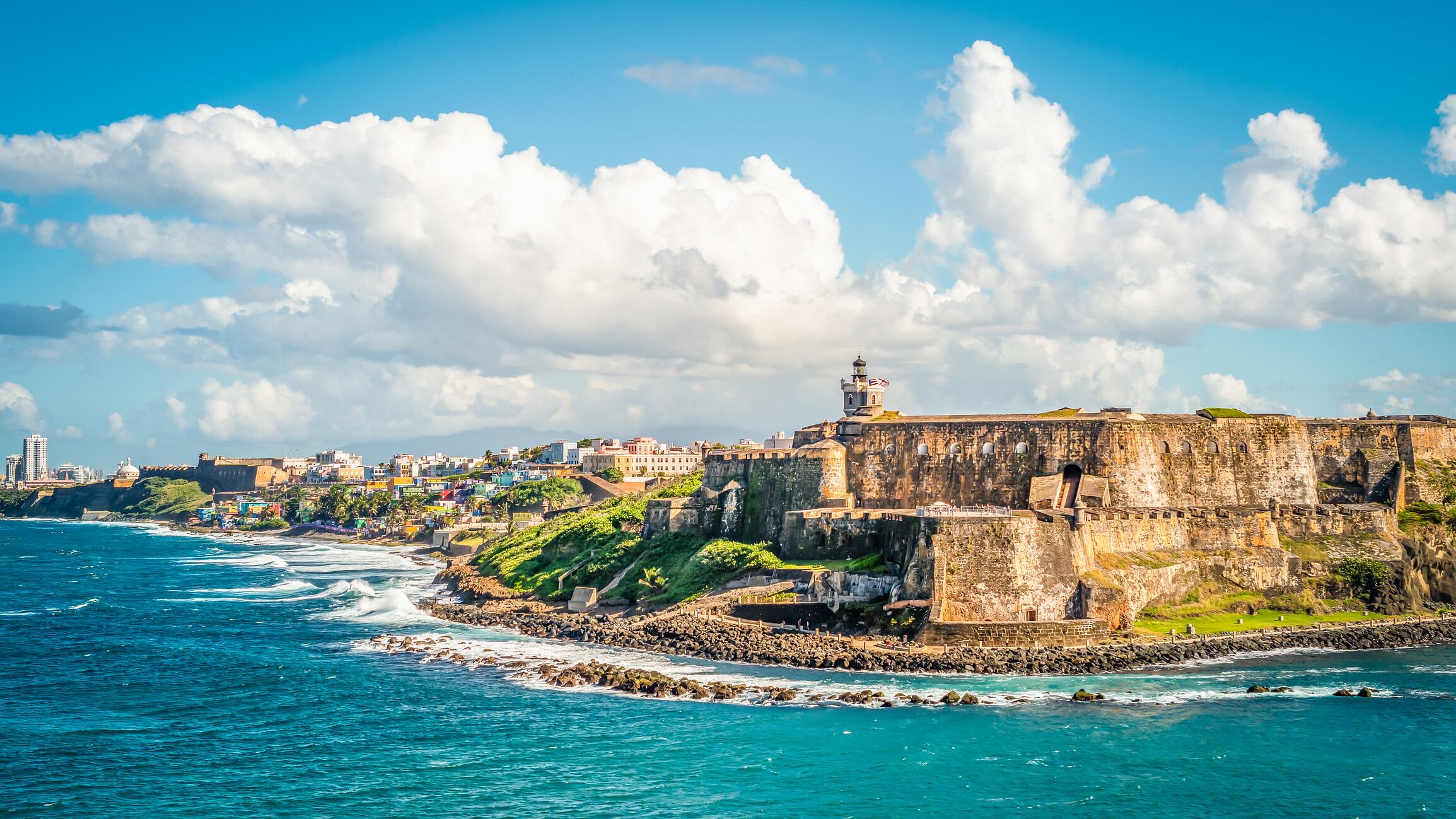 Coastline in San Juan, Puerto Rico