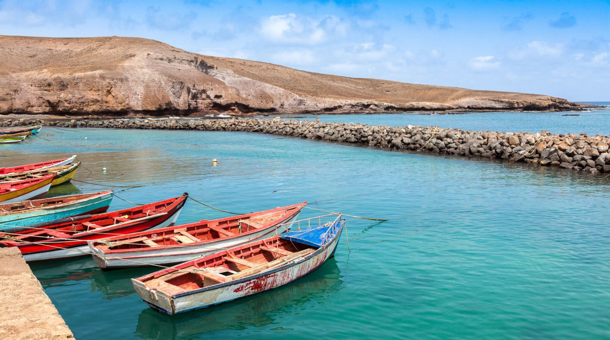 paysage au port de Sal au Cap Vert