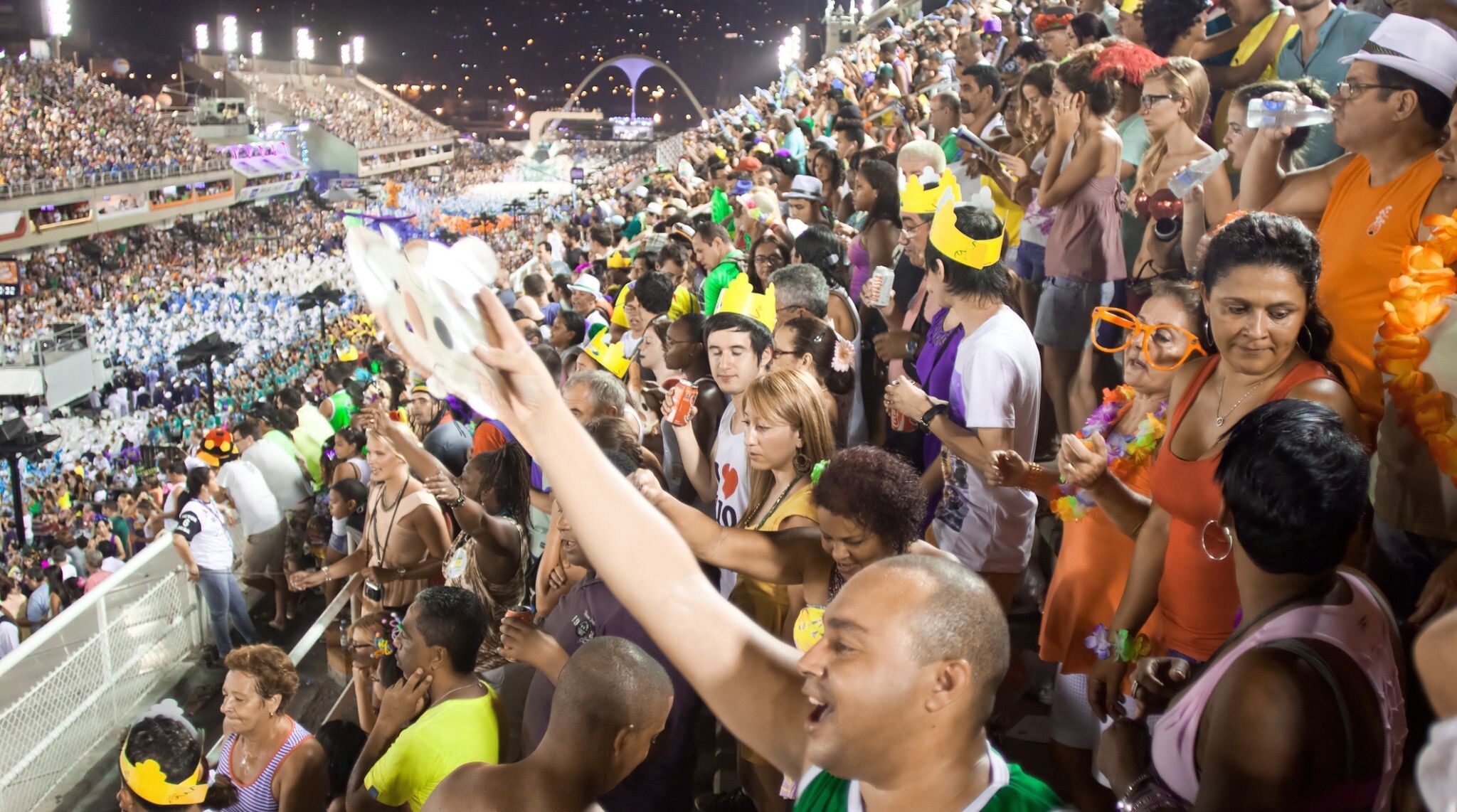 places dans le public du sambodromo