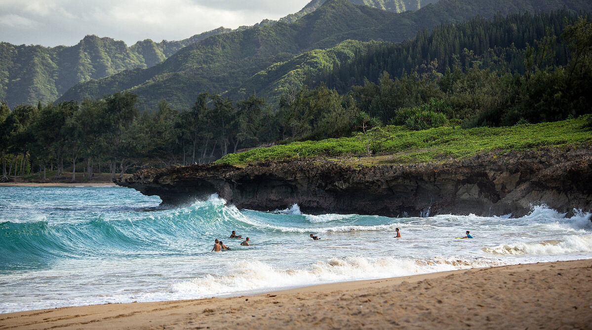 ركوب الأمواج في هاواي