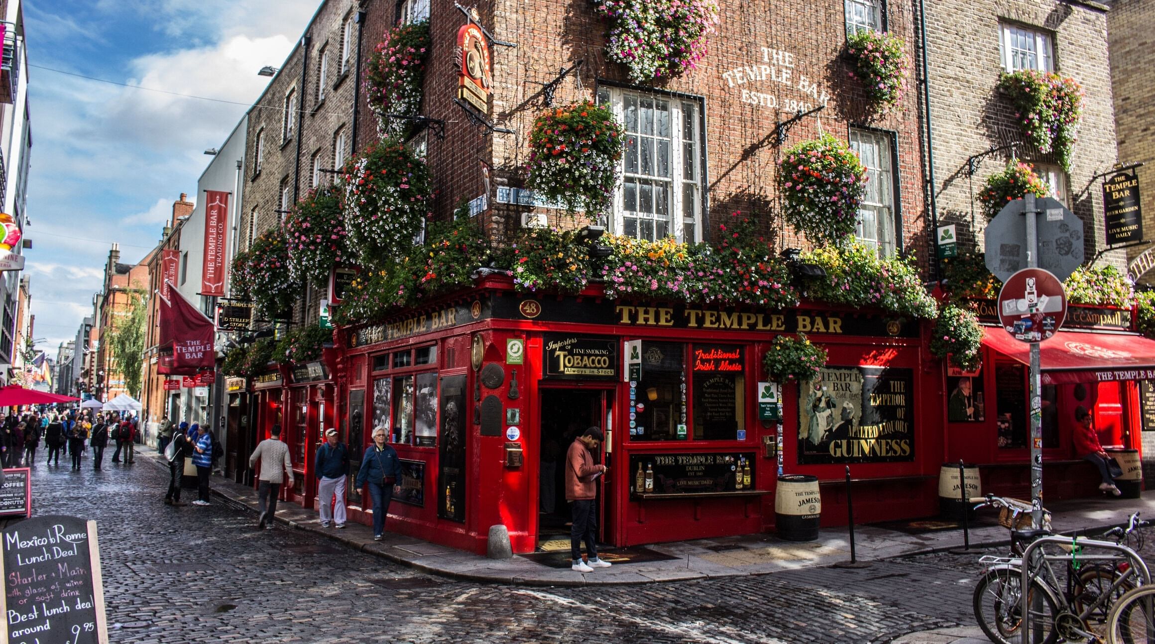 The Temple Bar في دبلن ، أيرلندا