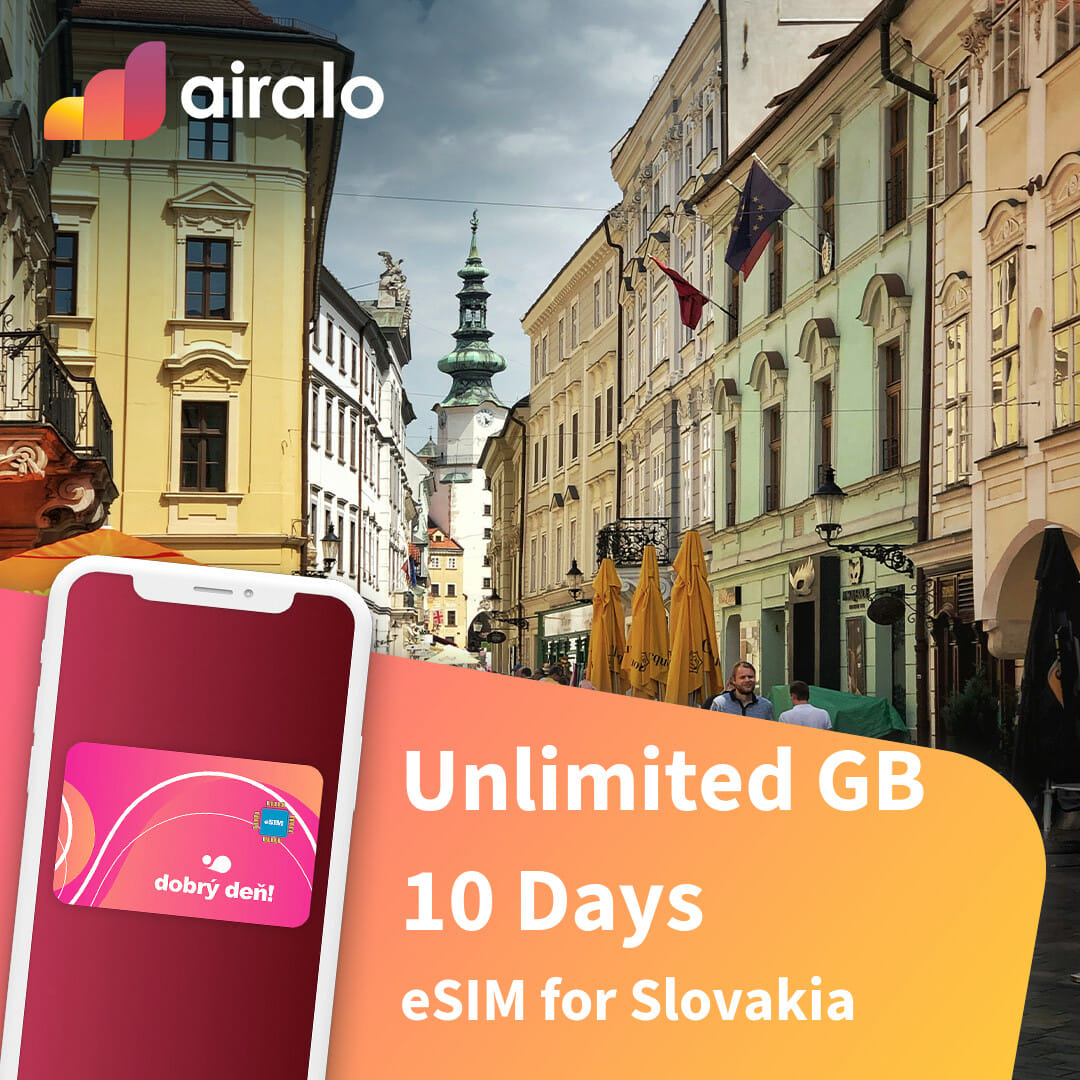 Unlimited GB Slovakia travel eSIM valid for 10 days