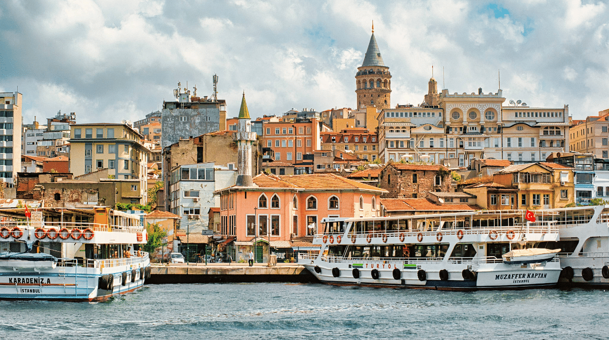 View of Istanbul across the Bosphorus