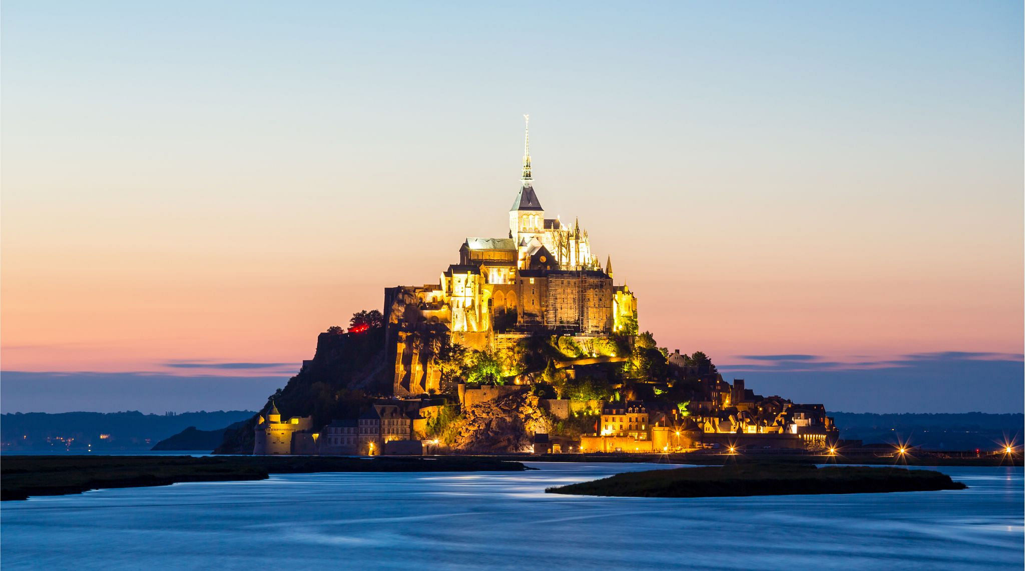 The unique Mont Saint Michele in France