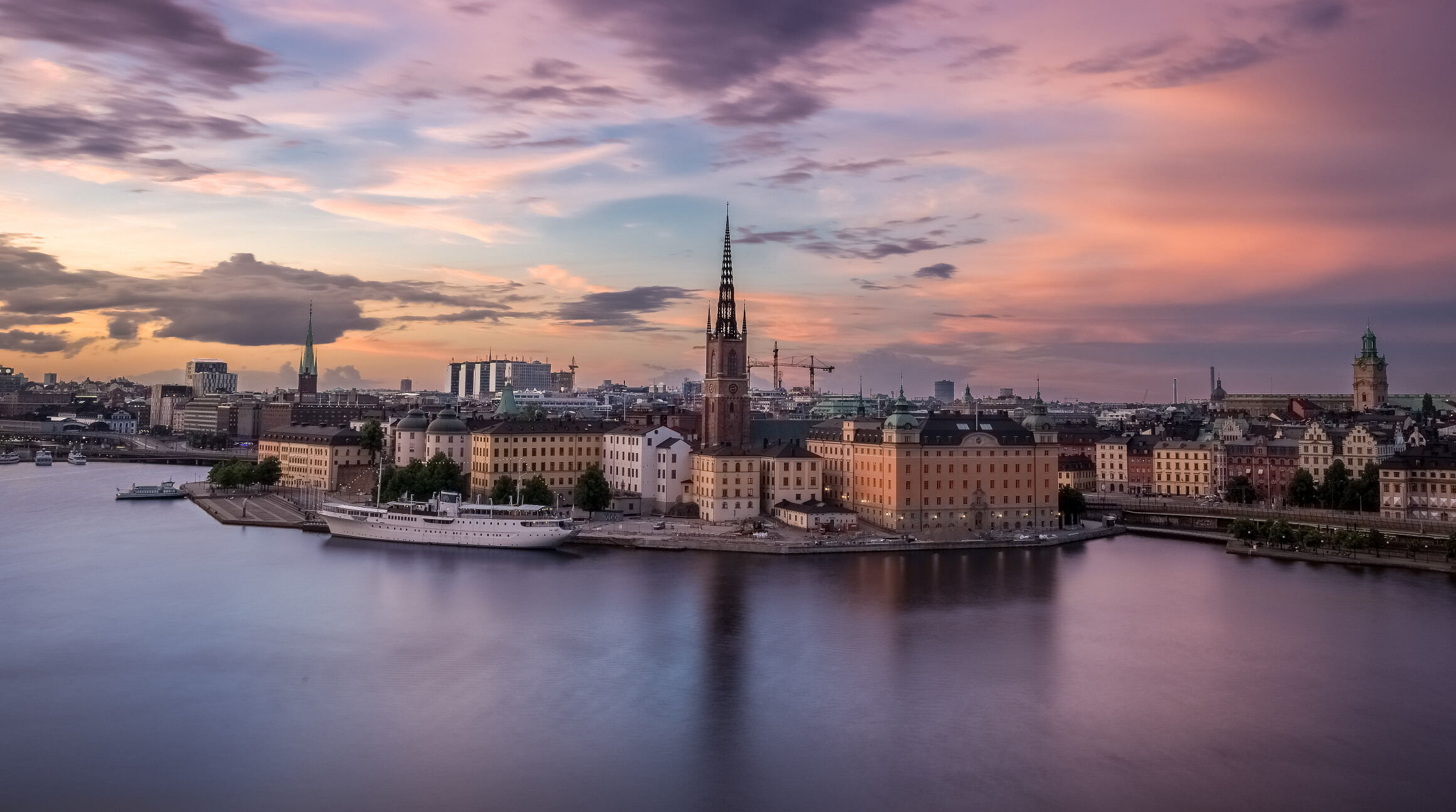 Stockholm Sweden in the evening