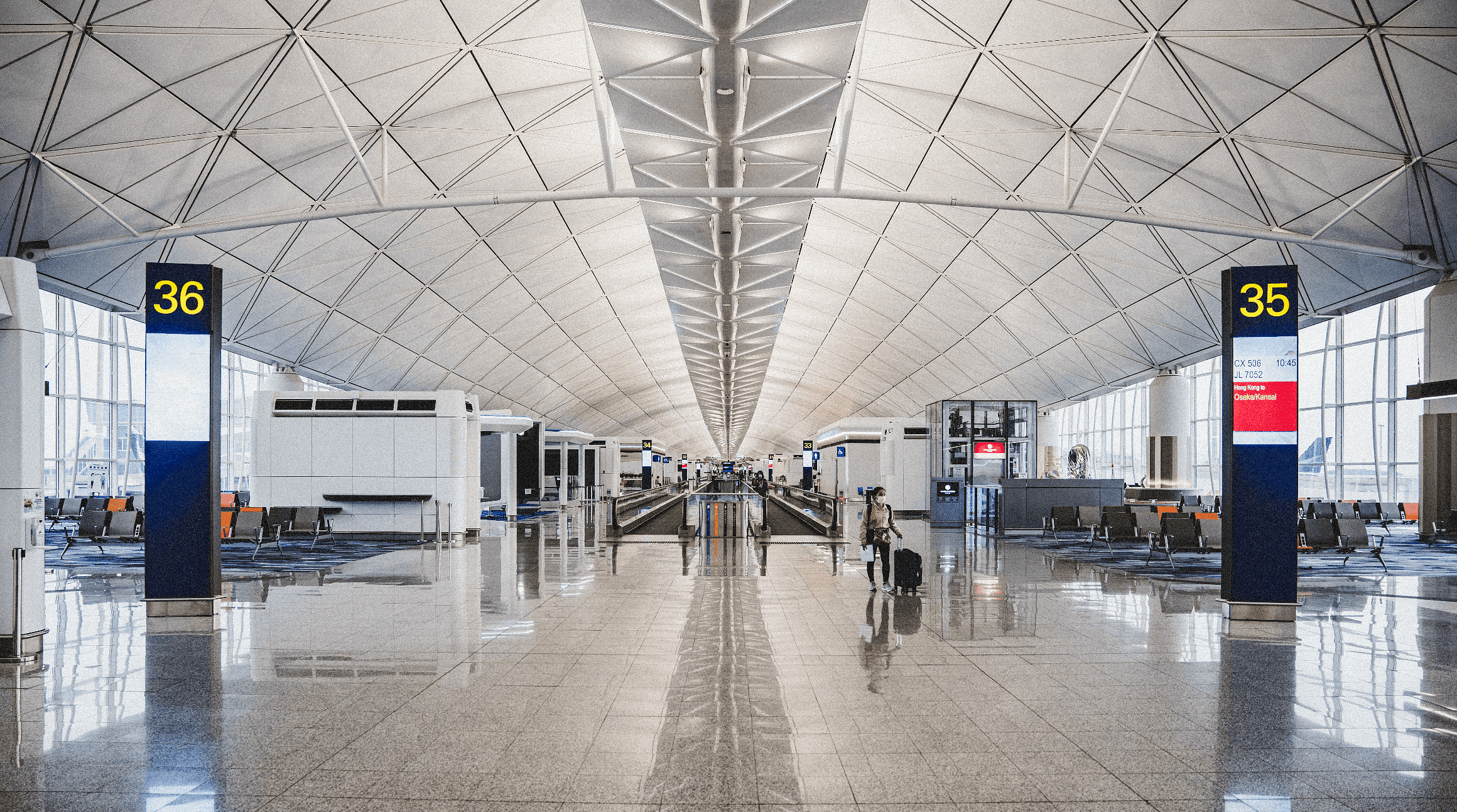 empty airport terminal