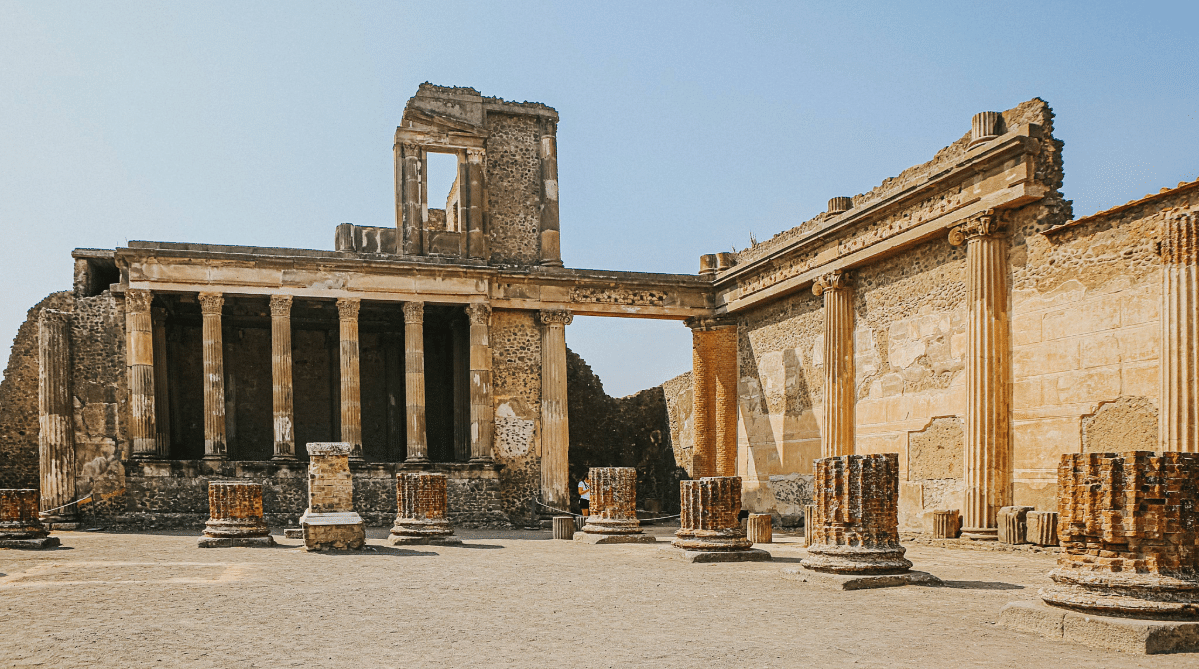 The Forum in Pompeii, Italy