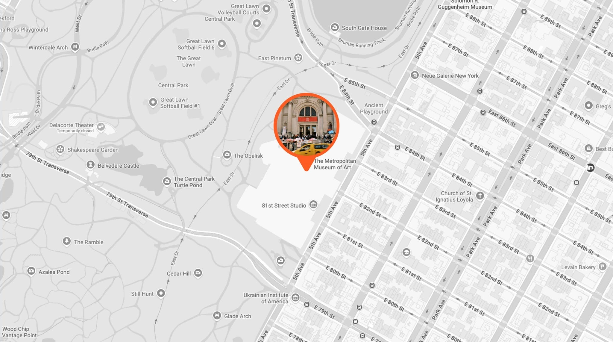 Google Maps MET Museum